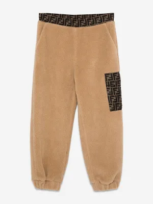 Kinder Teddy Joggerhose in Beige