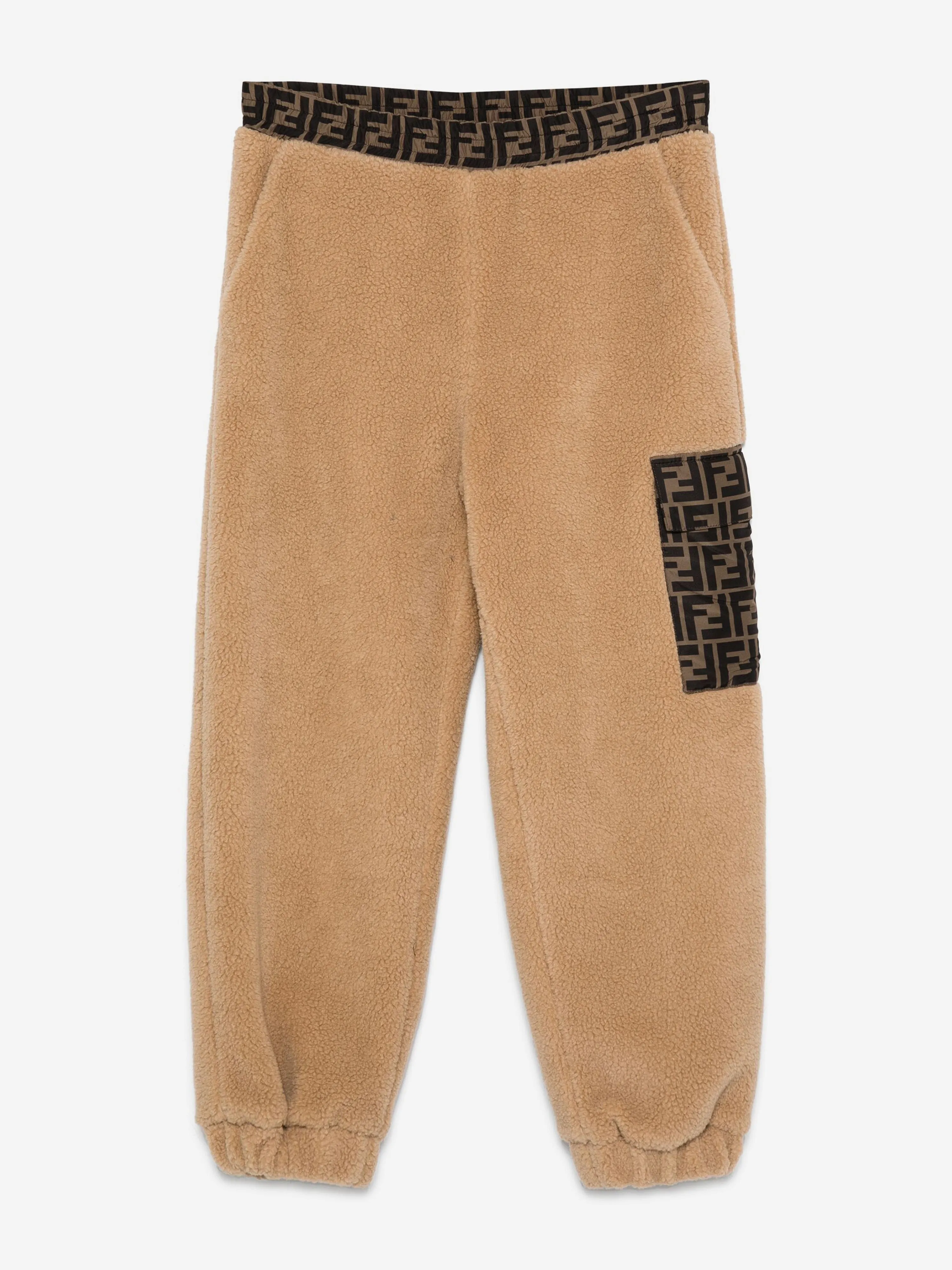 Kinder Teddy Joggerhose in Beige