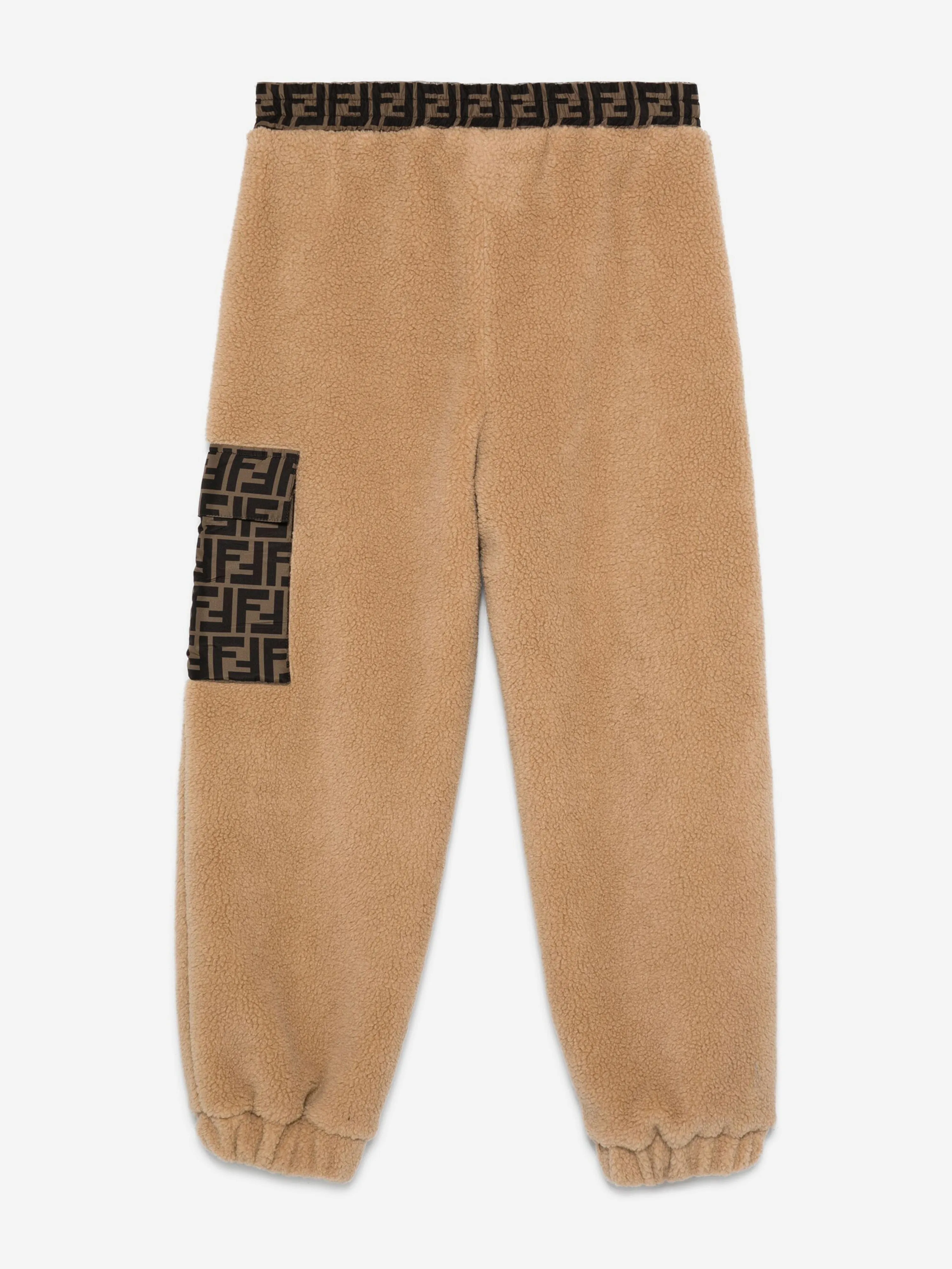 Kinder Teddy Joggerhose in Beige