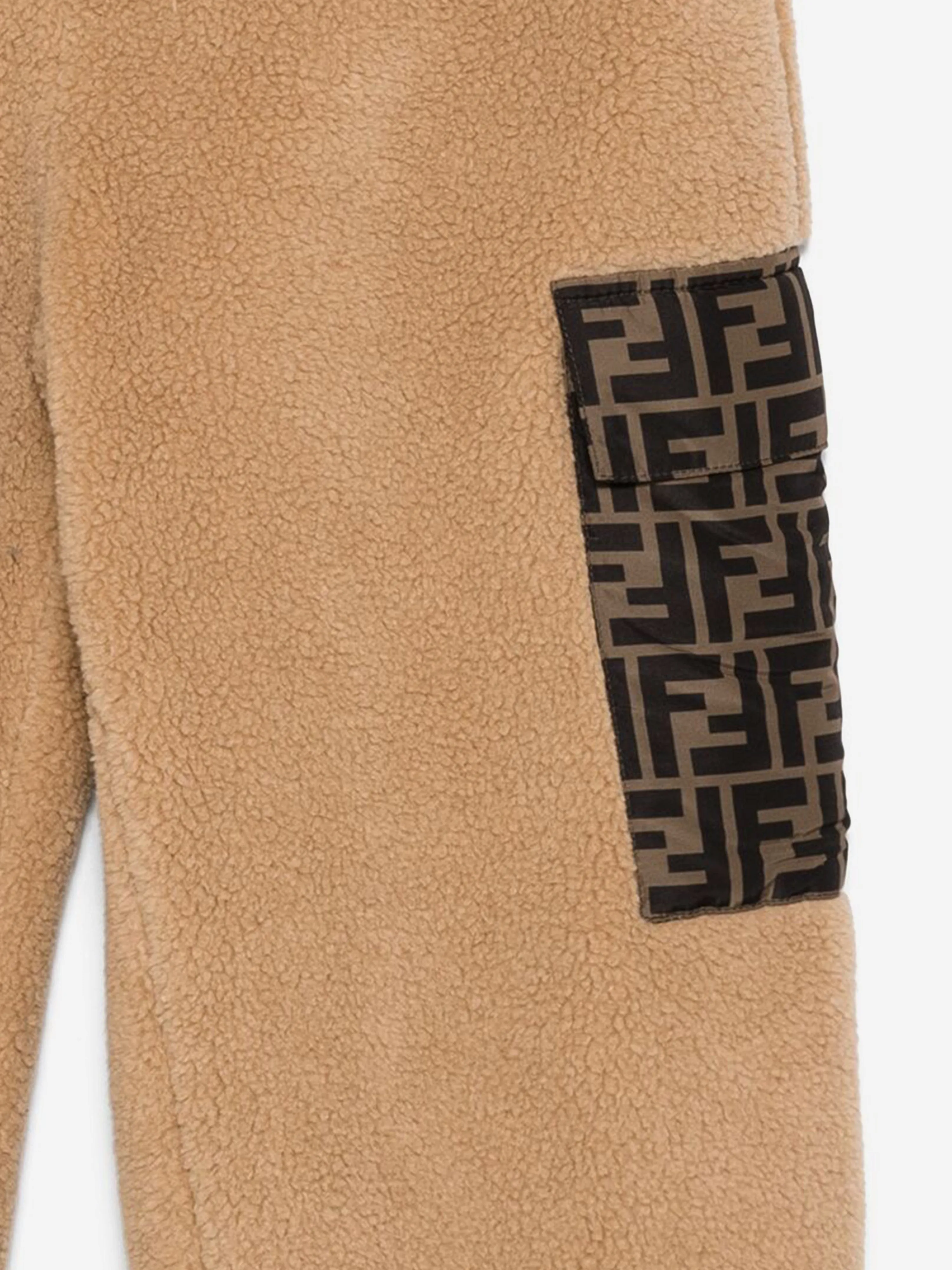 Kinder Teddy Joggerhose in Beige