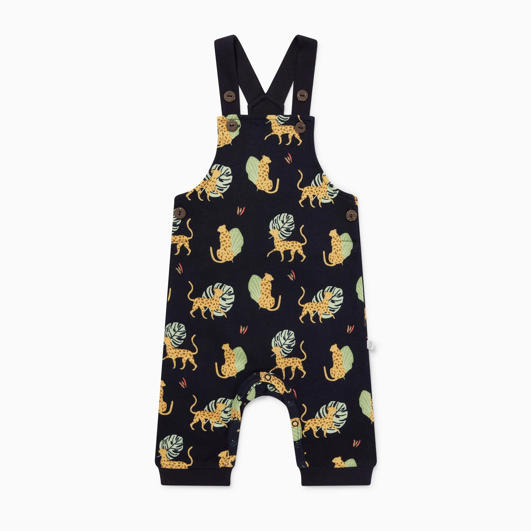 Leopardenprint-Latzhosen & Body-Outfit