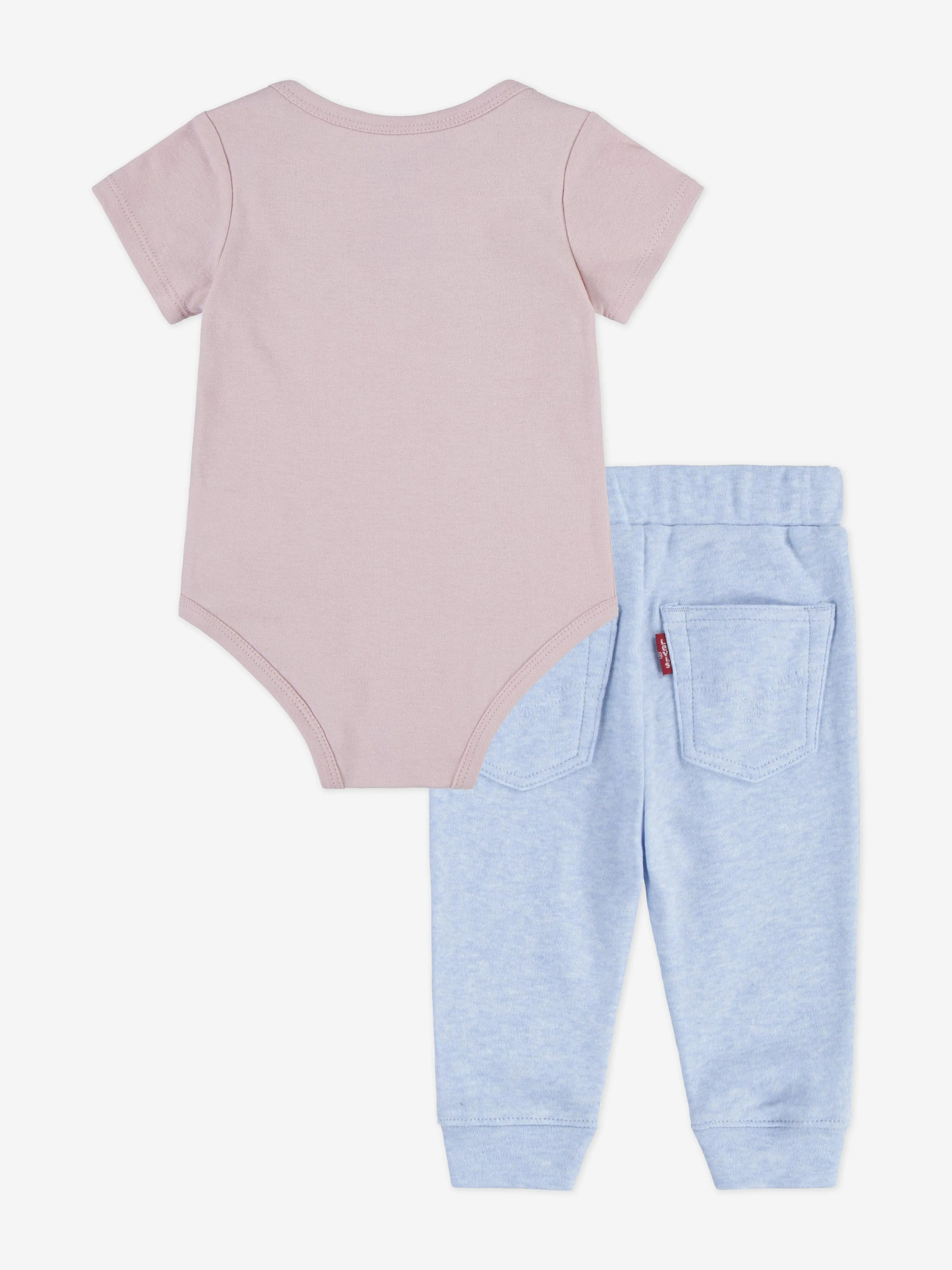Levi's Baby Girls Batwing Bodysuit-Set in Pink