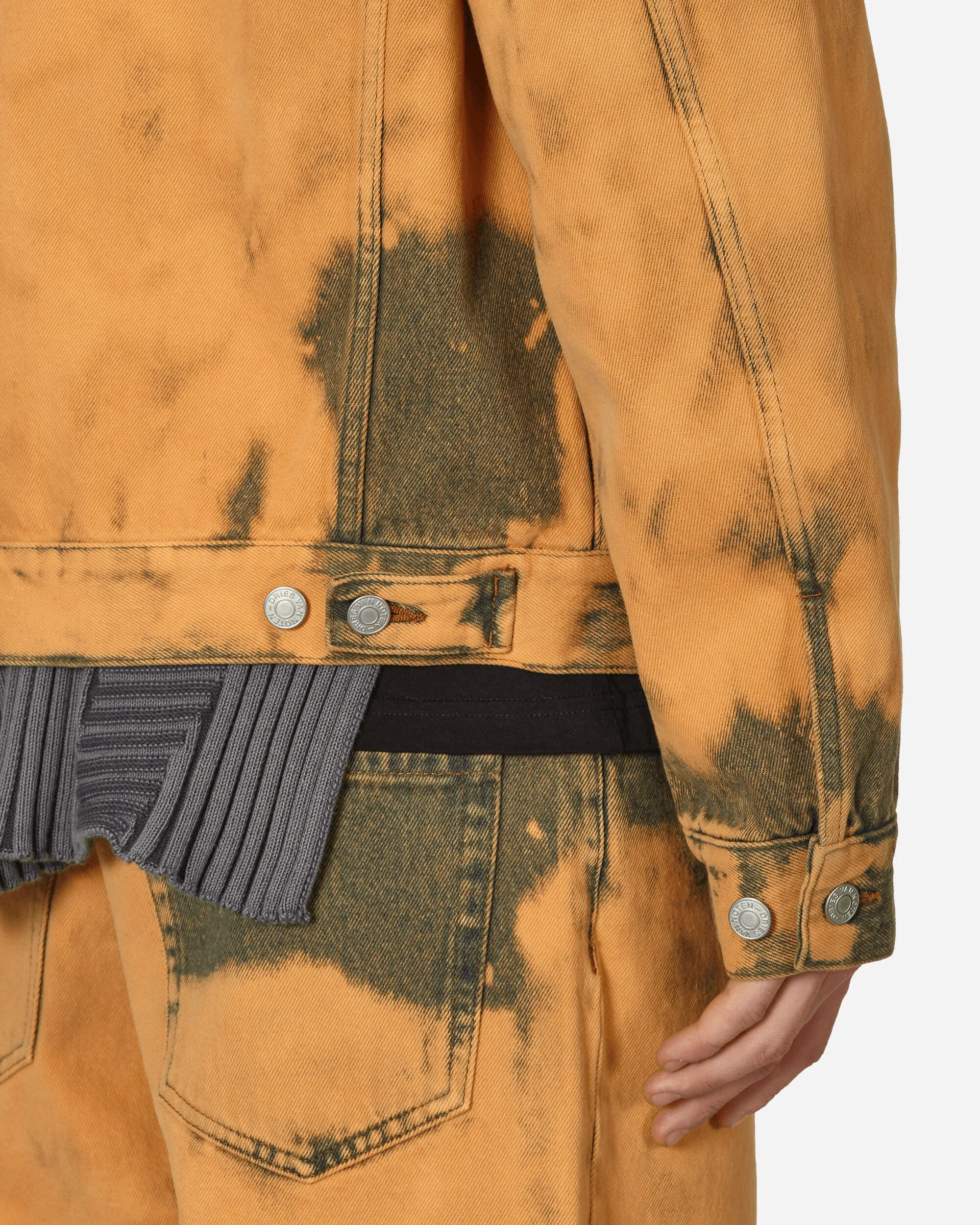 Loose Fit Tie-Dye Denim Jacket Hellrost