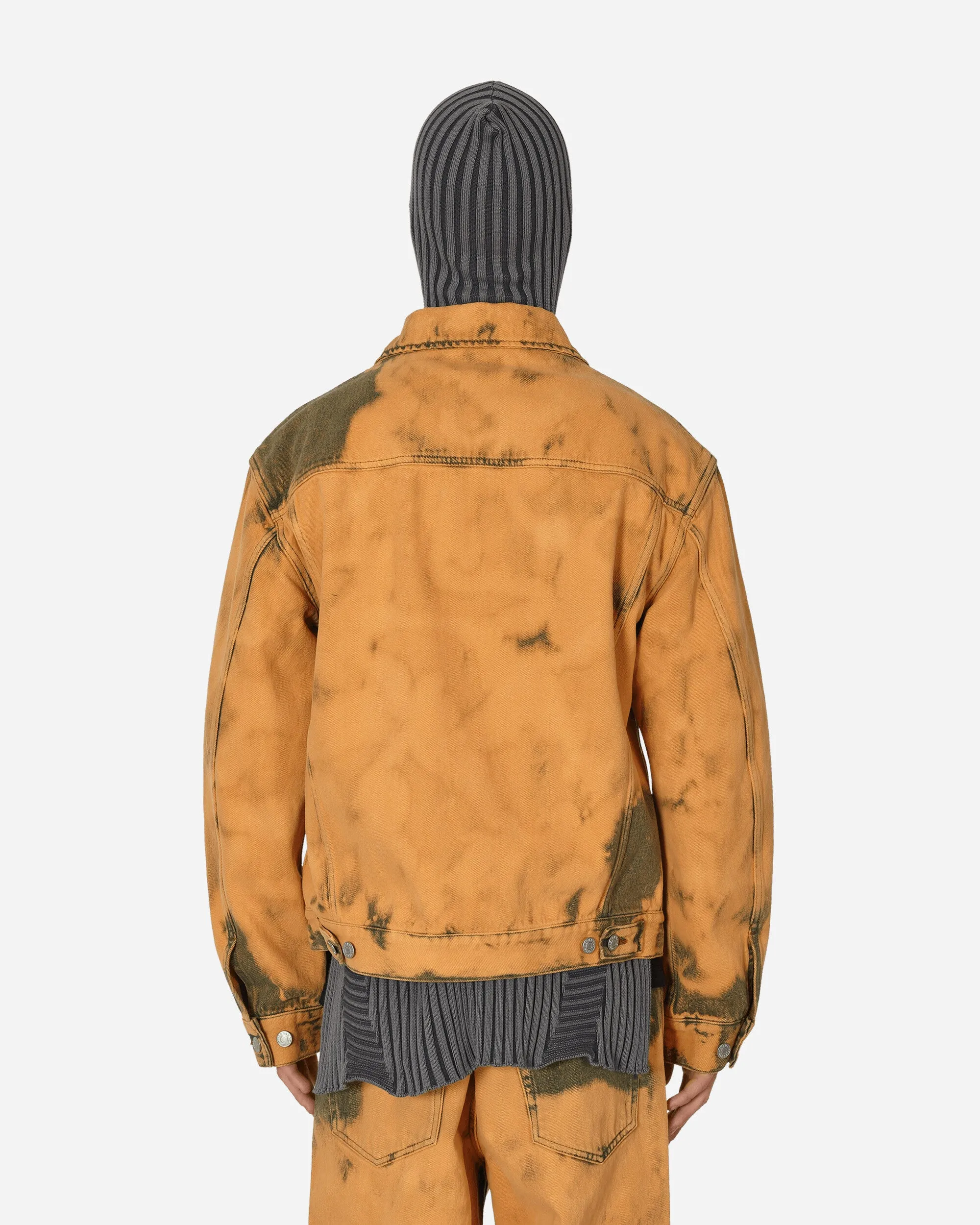 Loose Fit Tie-Dye Denim Jacket Hellrost