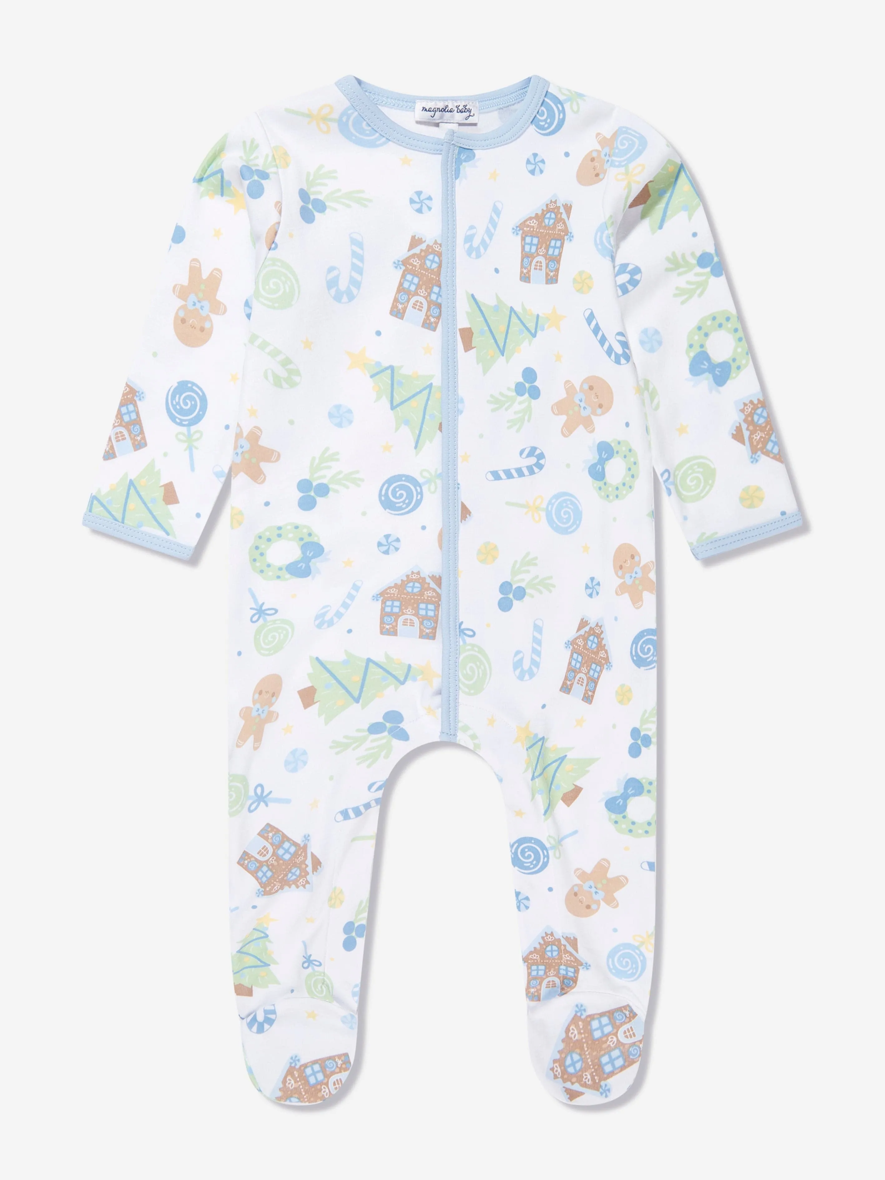 Magnolia Baby Baby Boys Süßer Lebkuchen-Strampler in Blau
