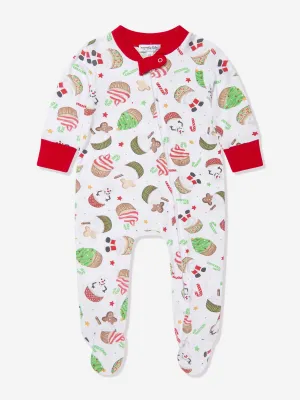 Magnolia Baby Baby Festive Cupcakes Reißverschluss-Babybody in Weiß