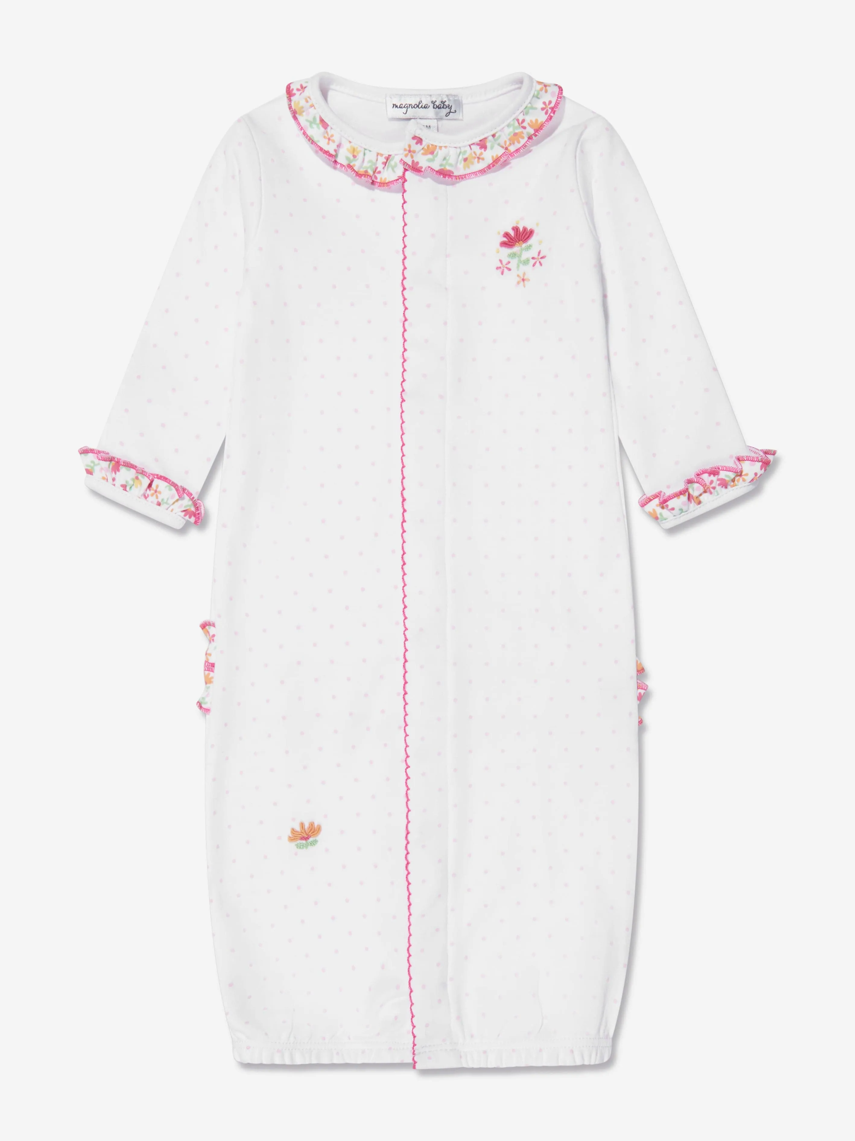 Magnolia Baby Baby Girls Besticktes Rüschen-Converter in Weiß
