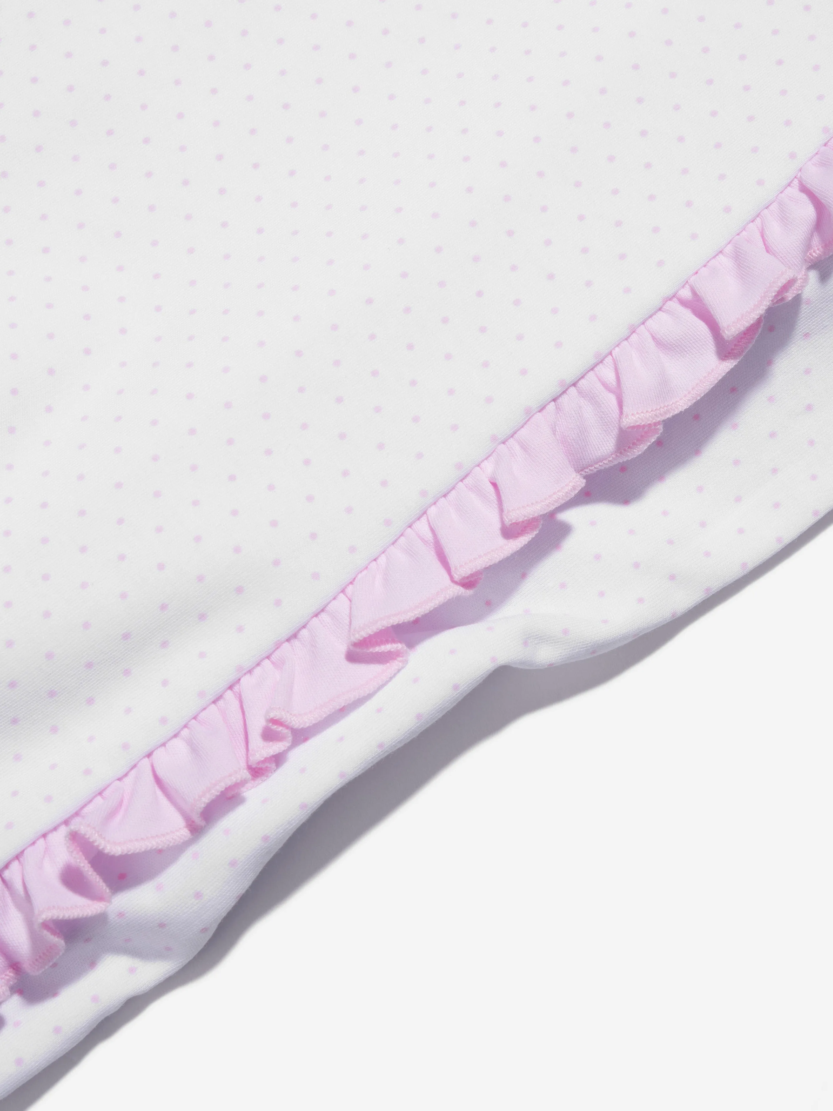 Magnolia Baby Baby Girls Schwan Bestickter Quer Rüschen Babybody in Weiß