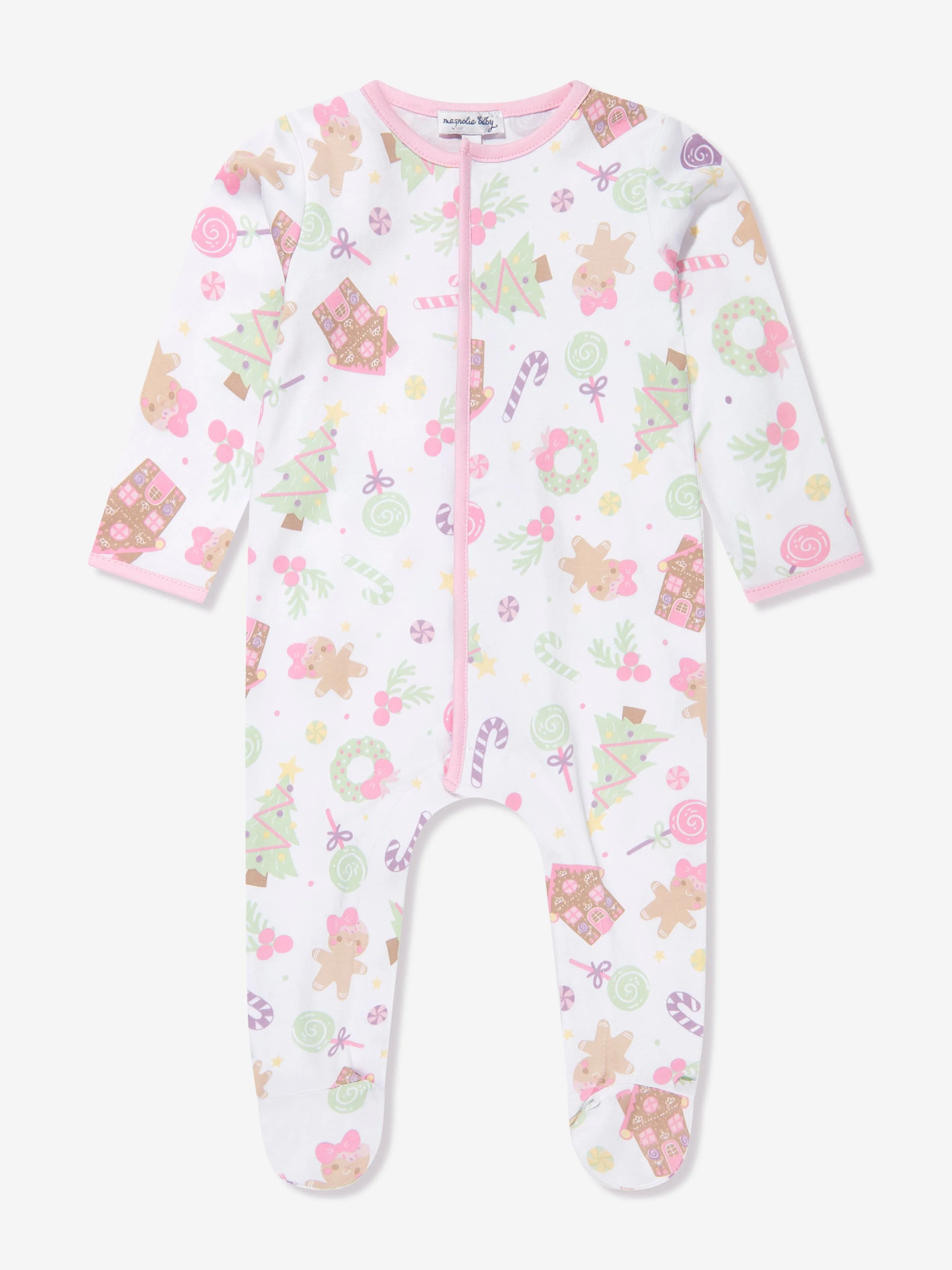 Magnolia Baby Baby Girls Süßer Lebkuchen-Strampler in Rosa