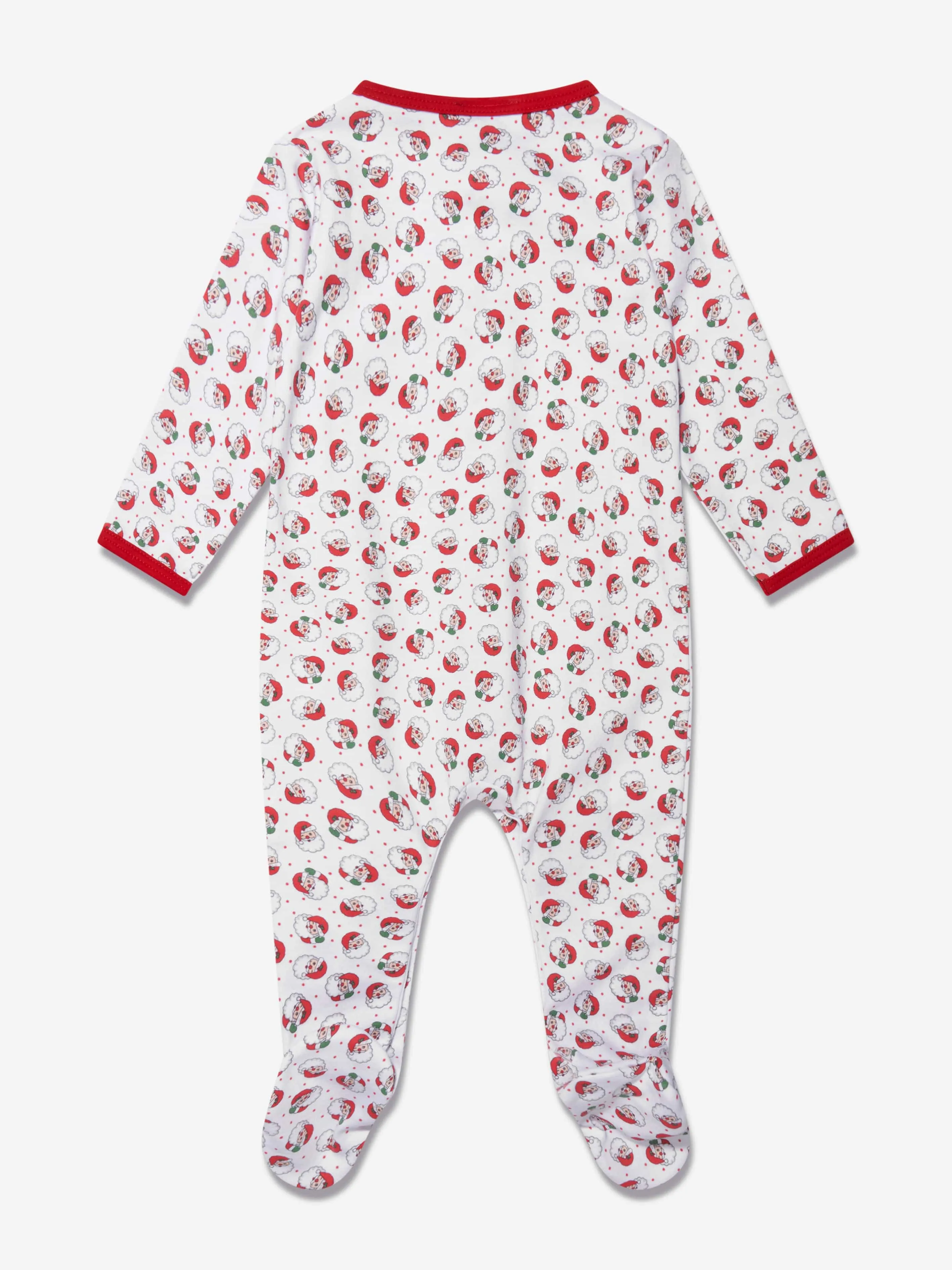 Magnolia Baby Baby Winking Santa Babygrow in Rot