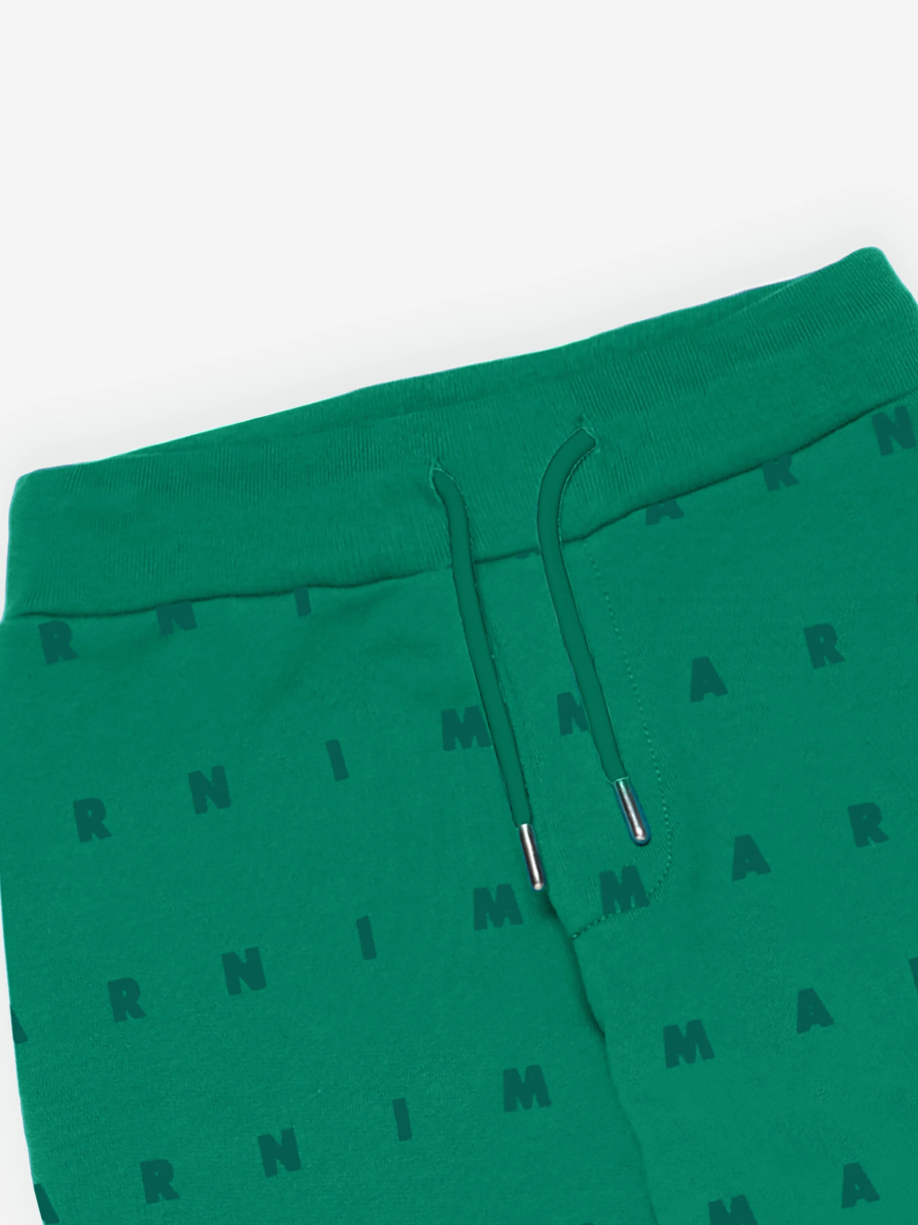 MARNI Kids Logo Joggerhose in Grün