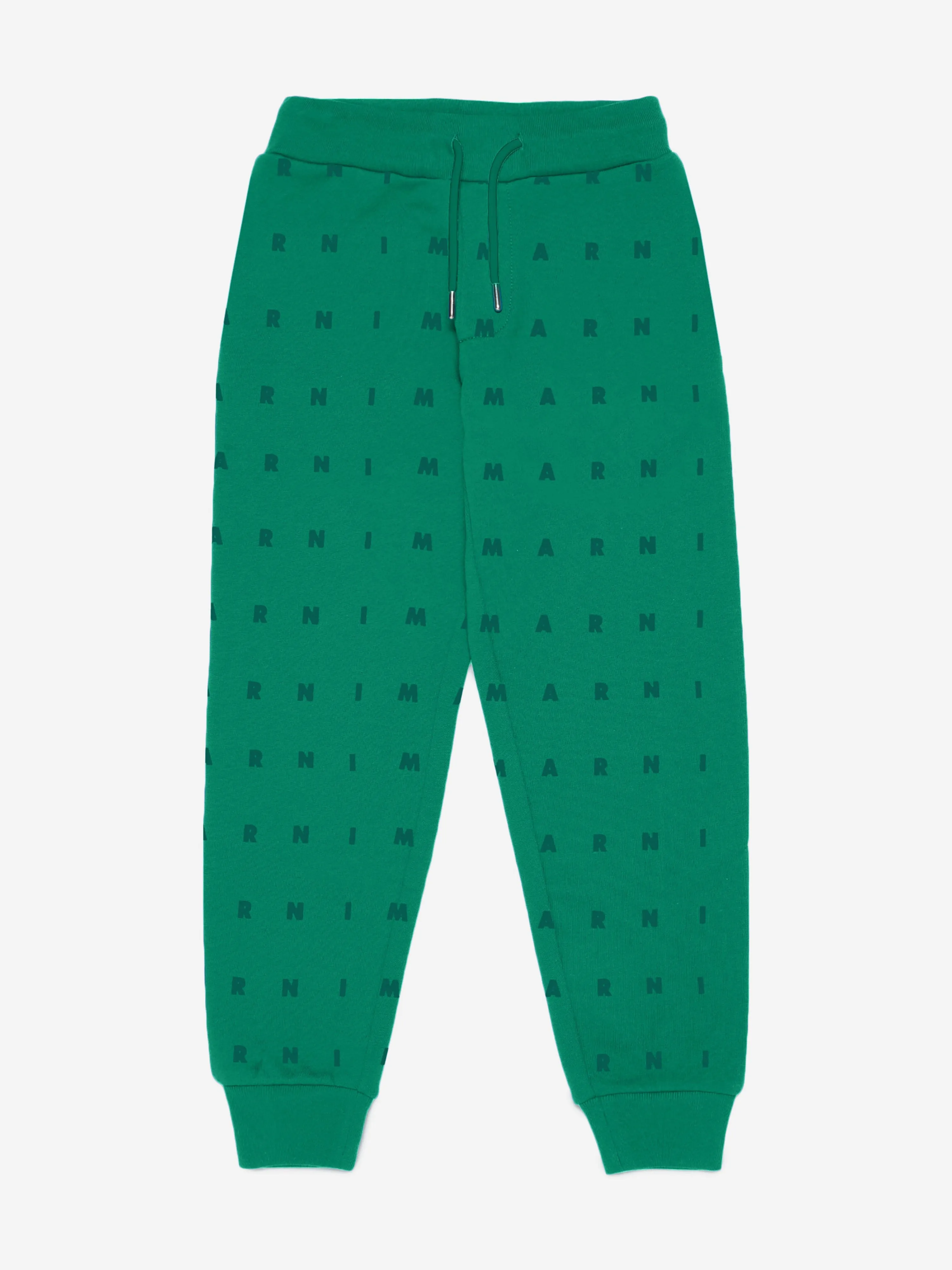 MARNI Kids Logo Joggerhose in Grün