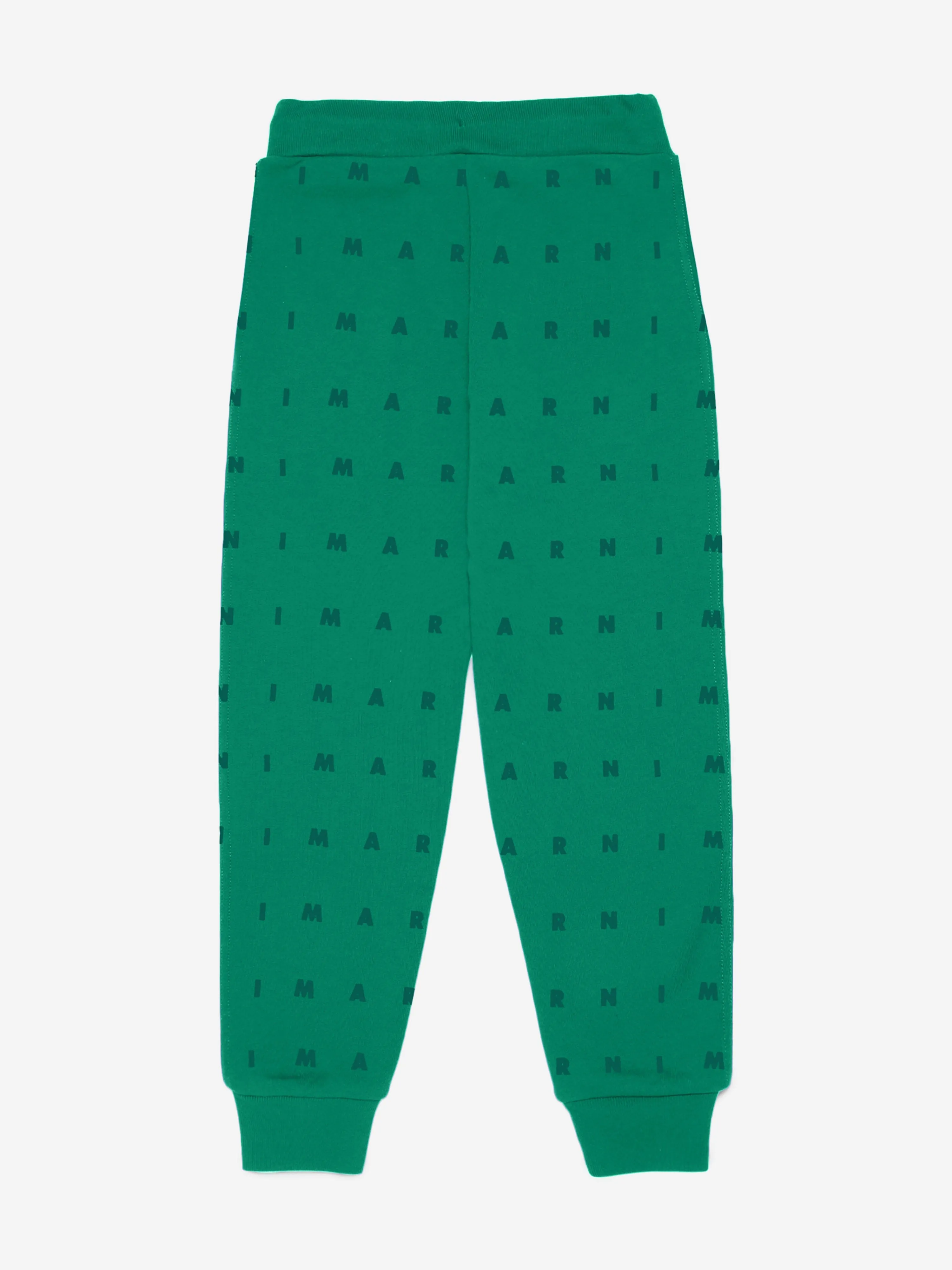 MARNI Kids Logo Joggerhose in Grün