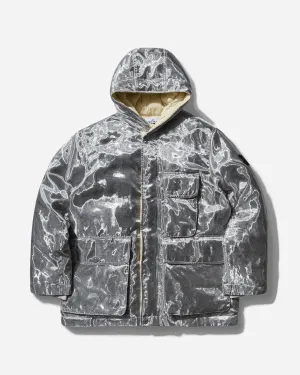 Herren Metallgitter PVD Nanotechnologie gefütterte Jacke Grau