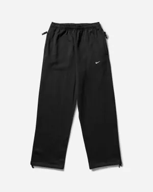 Herren Solo Swoosh Offener Saum Fleece Jogginghose Schwarz