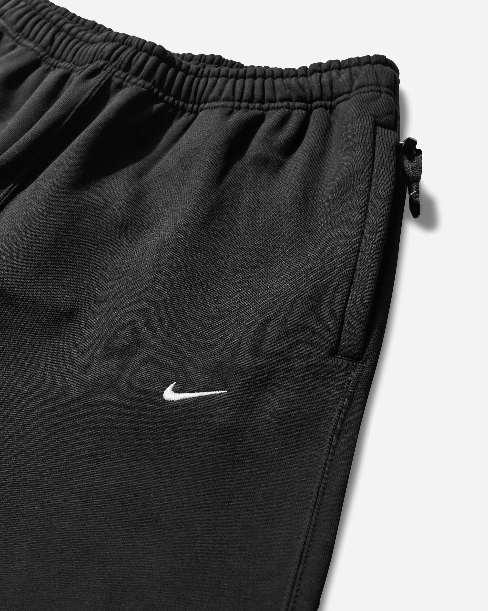 Herren Solo Swoosh Offener Saum Fleece Jogginghose Schwarz
