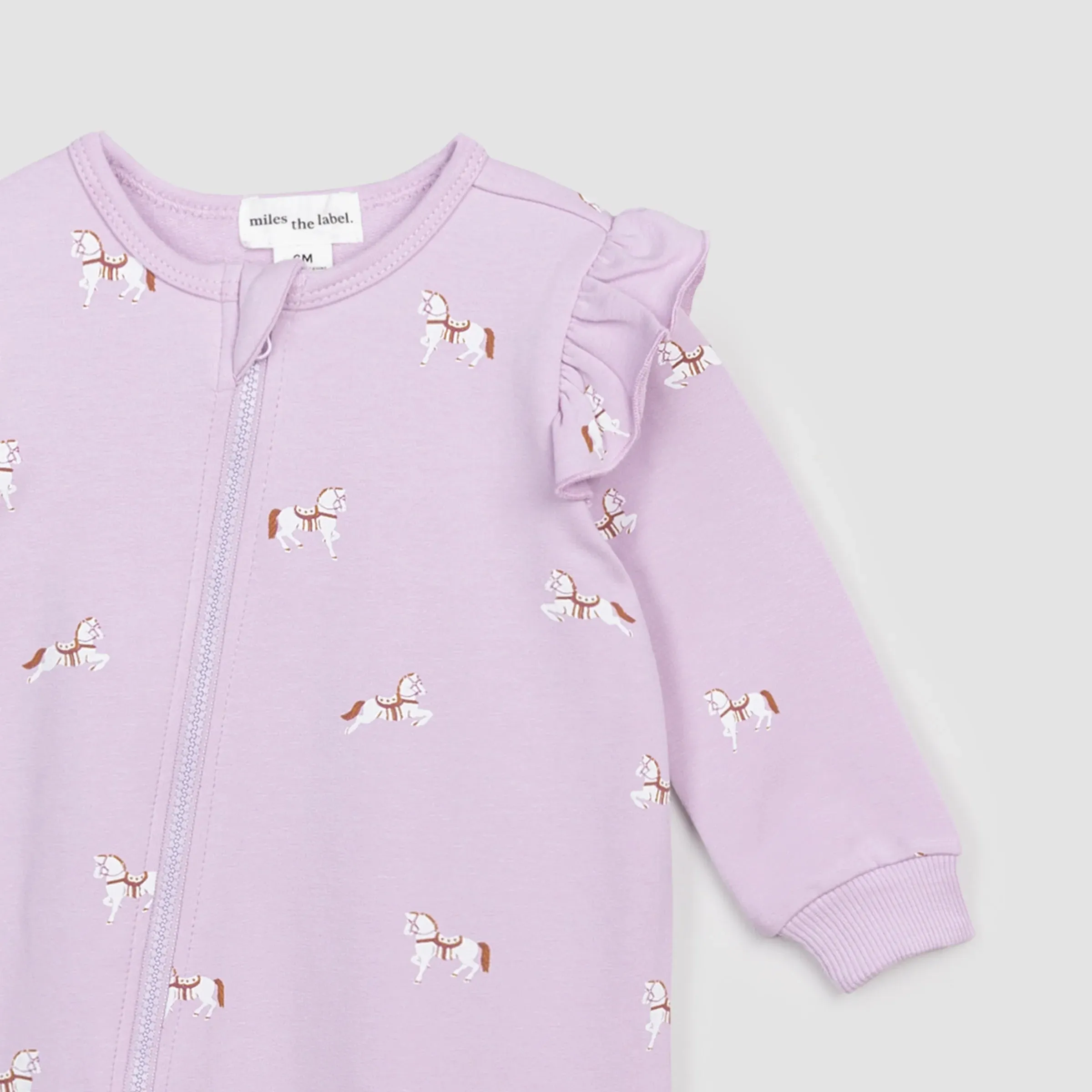 MILES THE LABEL Filly Print auf Orchidee Rüschen-Playsuit