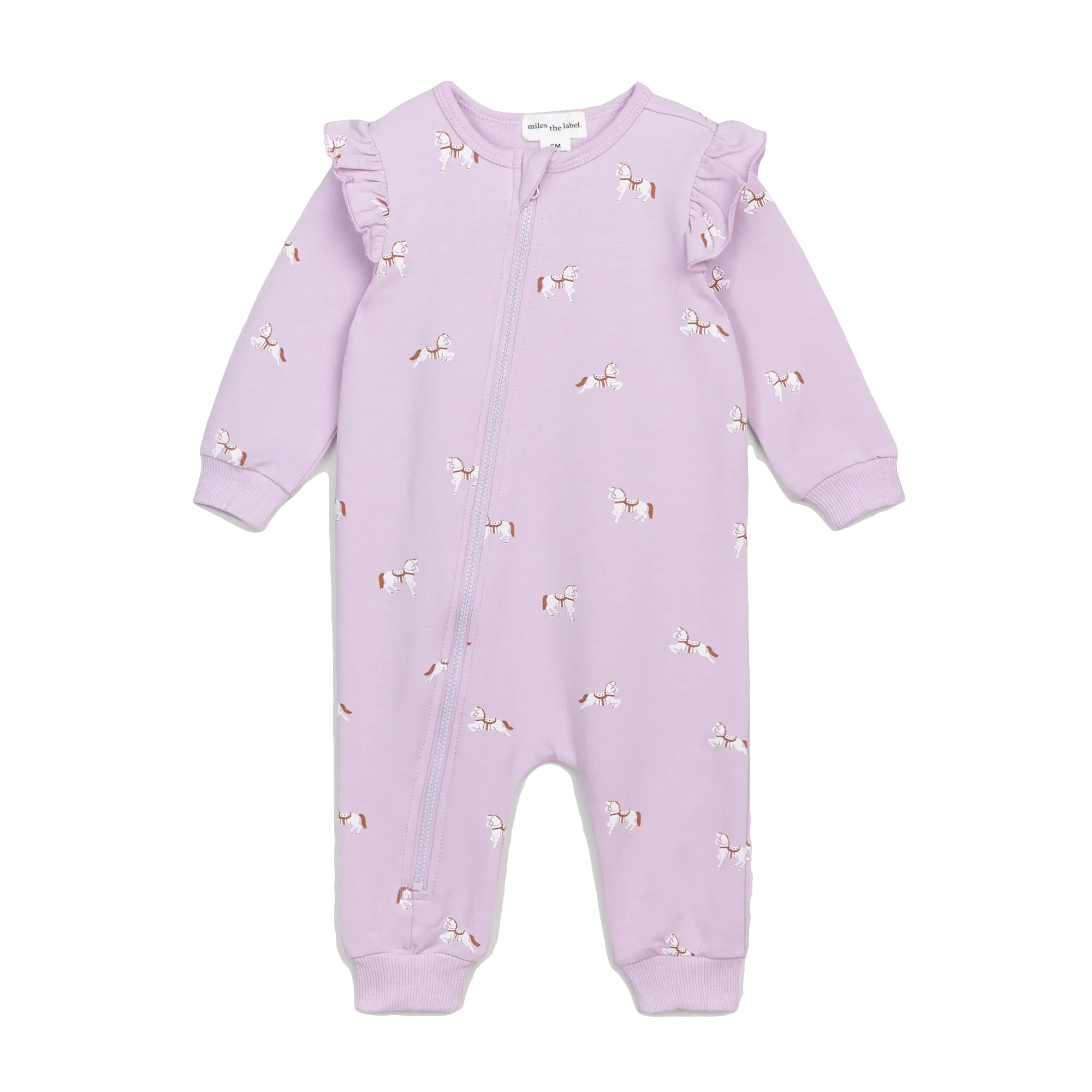 MILES THE LABEL Filly Print auf Orchidee Rüschen-Playsuit