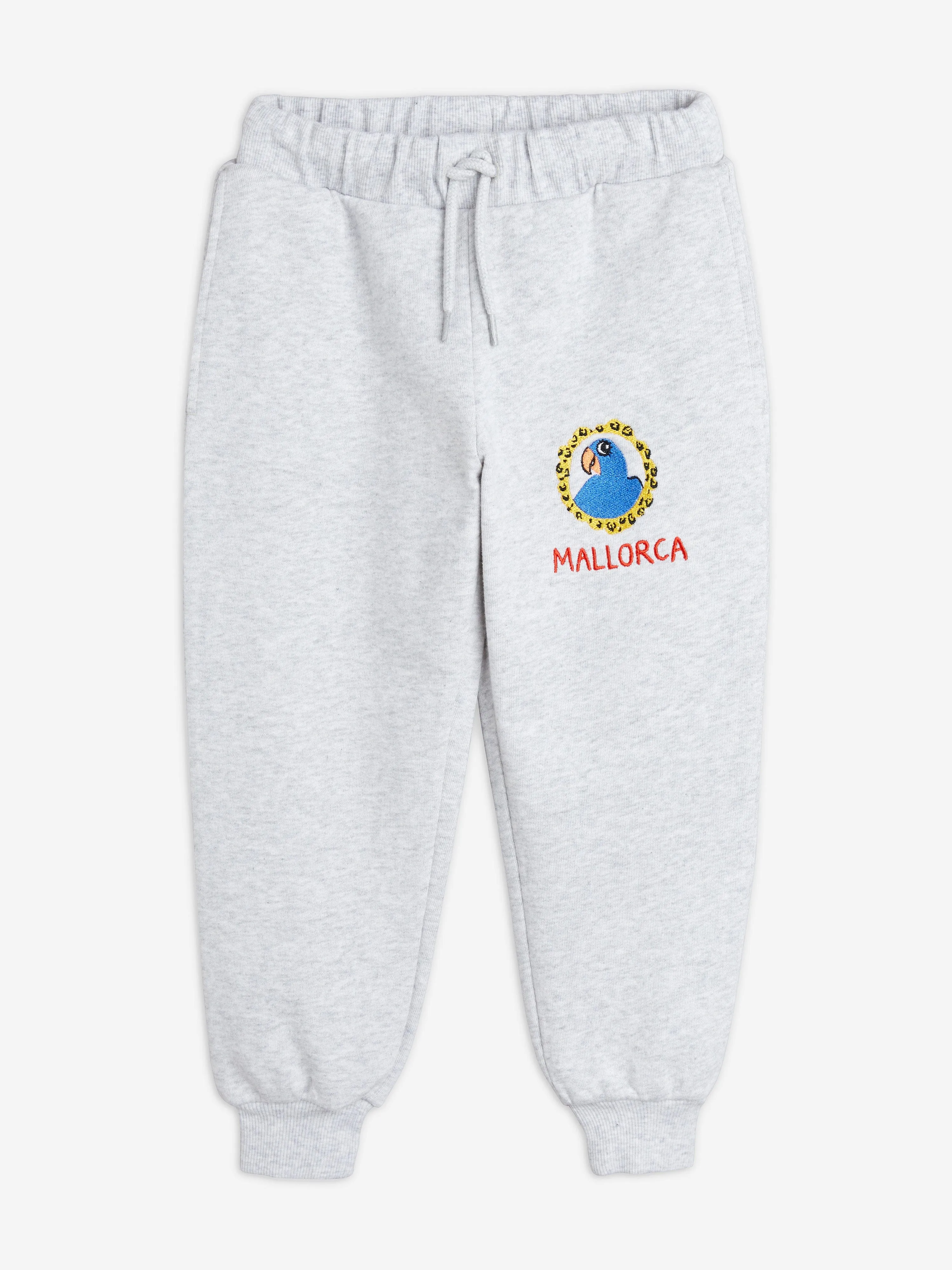 Mini Rodini Kinder Papageien Joggerhose in Grau