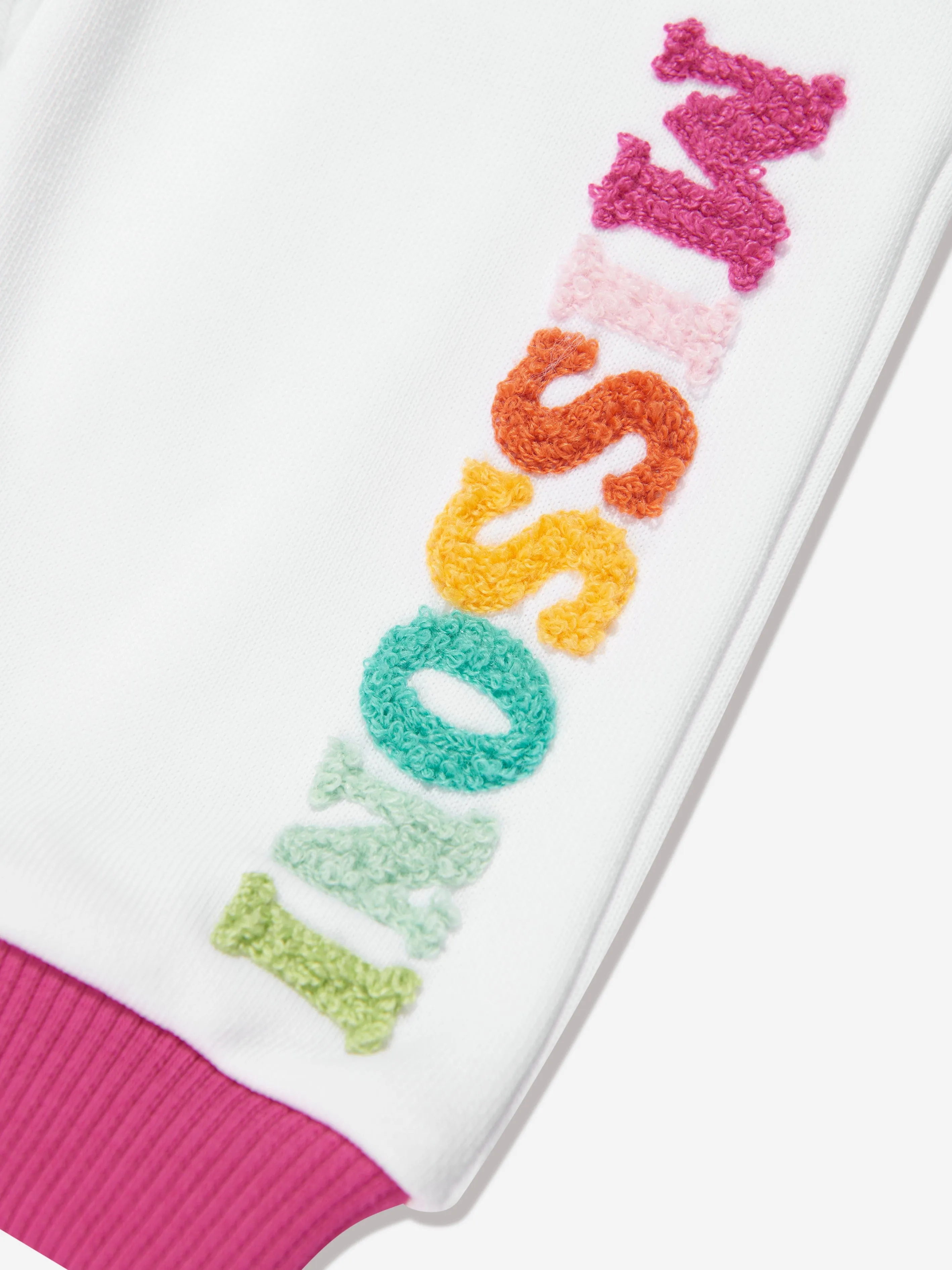 Missoni Baby Mädchen Logo Rüschen Jogginghose in Weiß