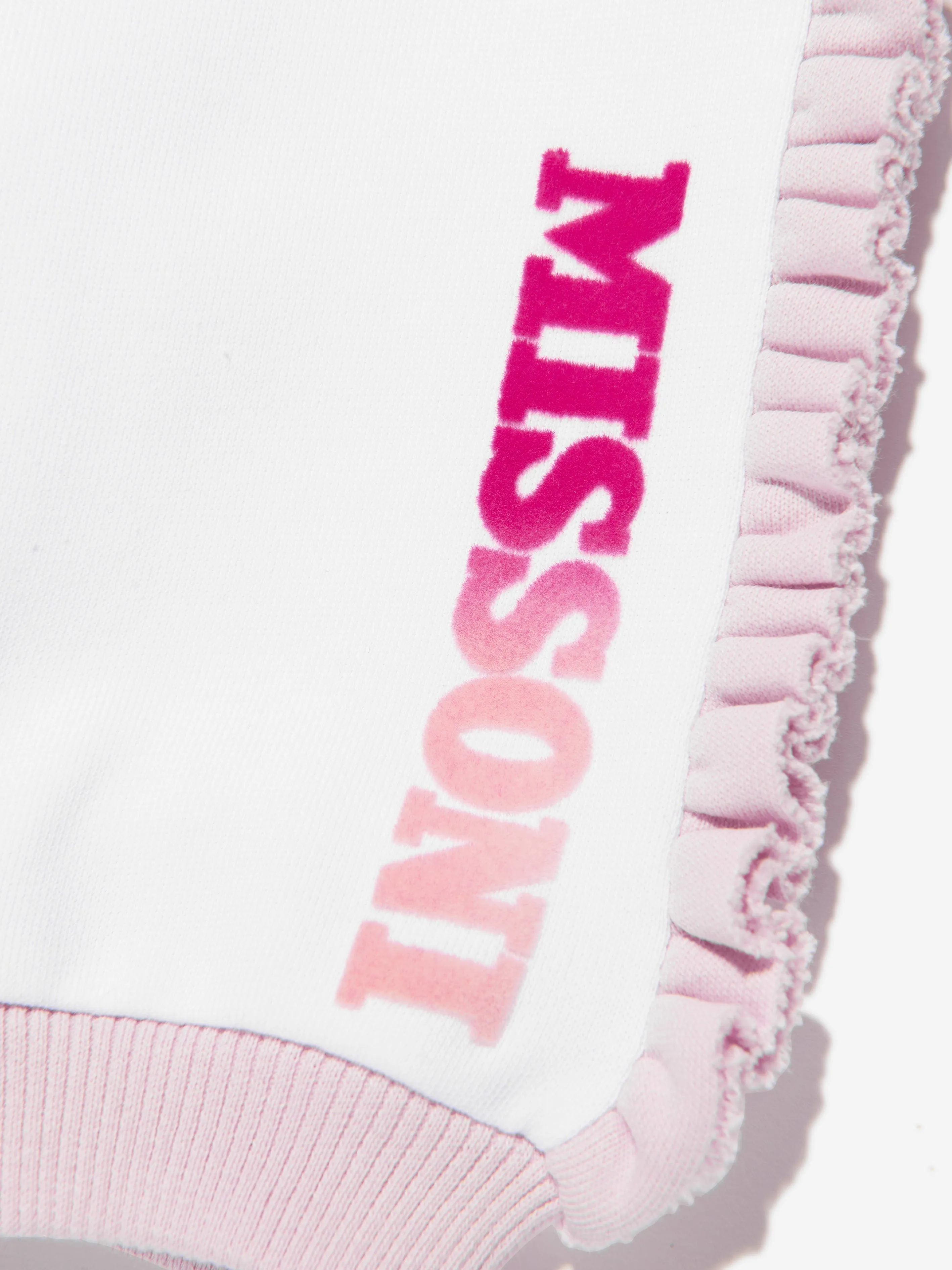 Missoni Baby Mädchen Logo Jogginghose in Weiß