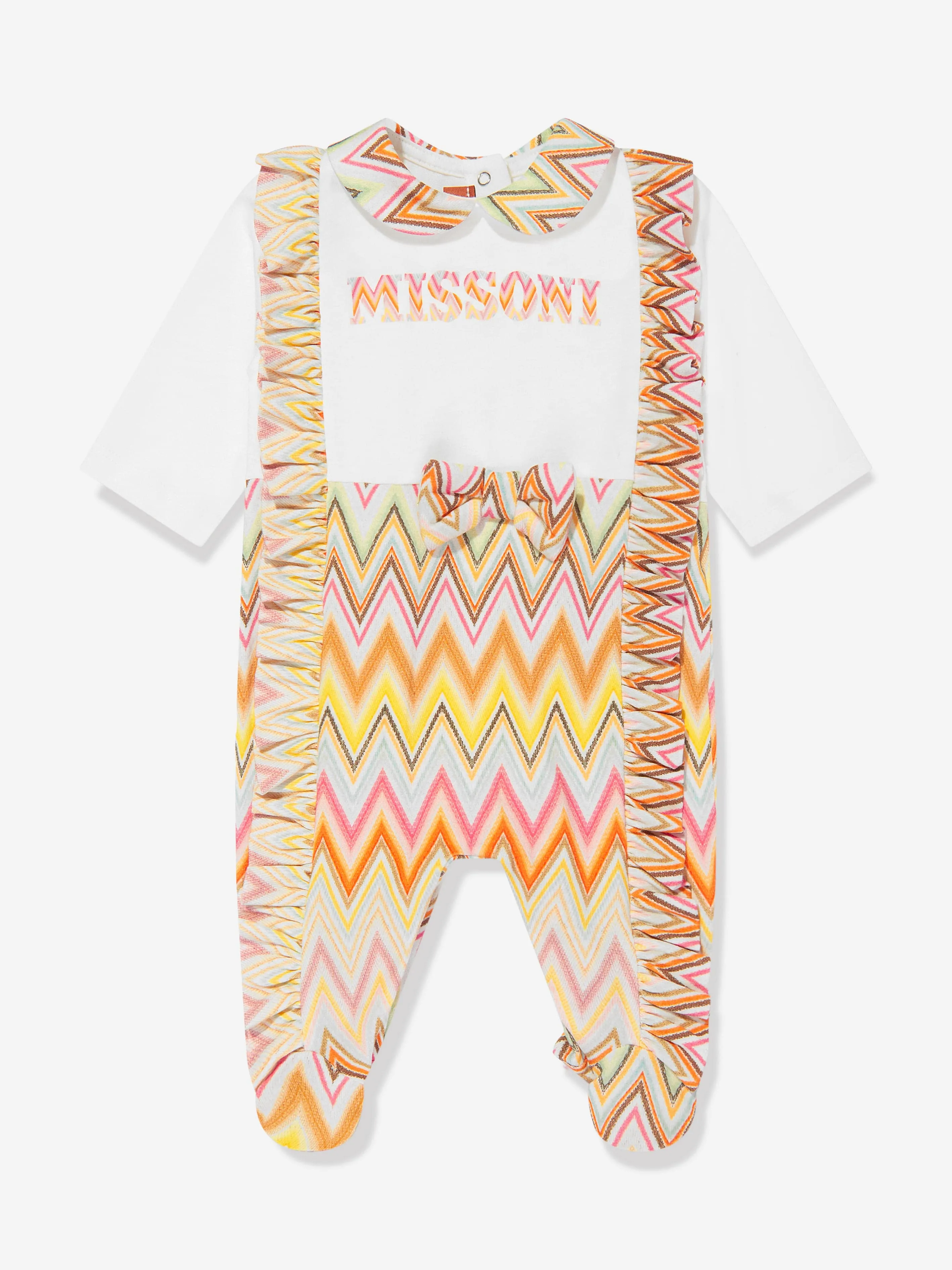 Missoni Baby Mädchen Zickzack Babygrow Geschenkset in Mehrfarbig