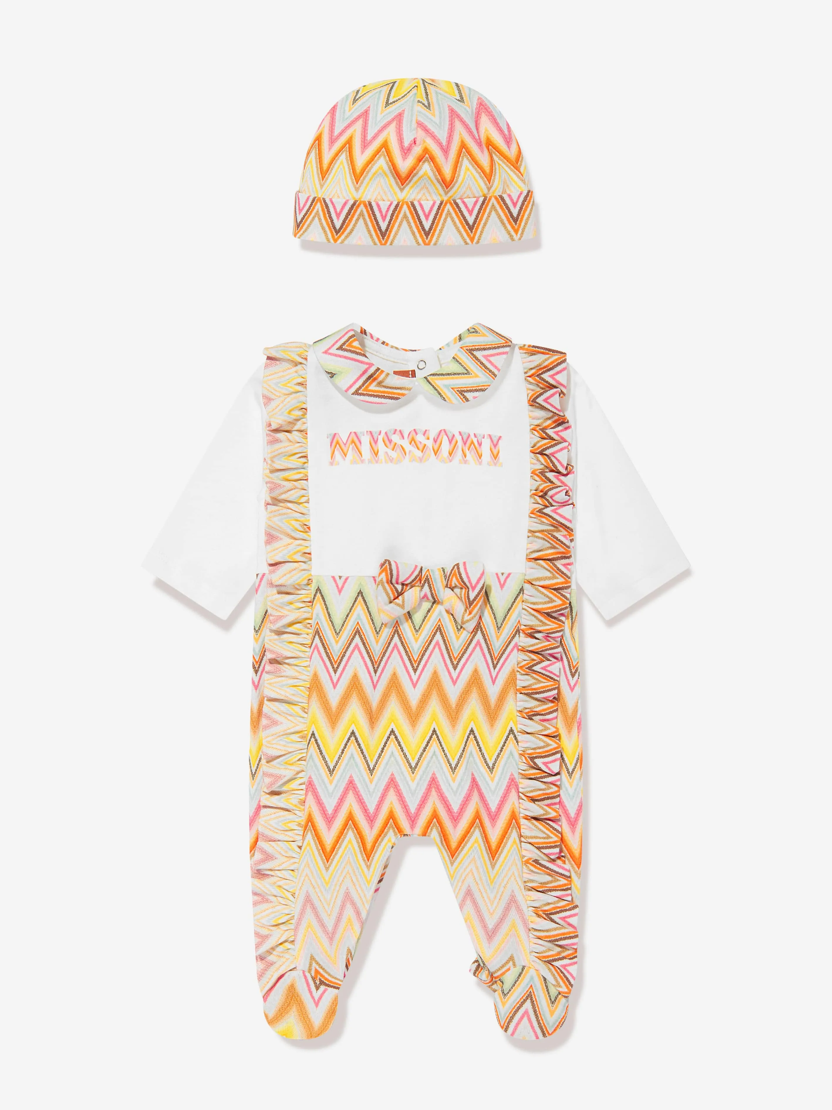 Missoni Baby Mädchen Zickzack Babygrow Geschenkset in Mehrfarbig