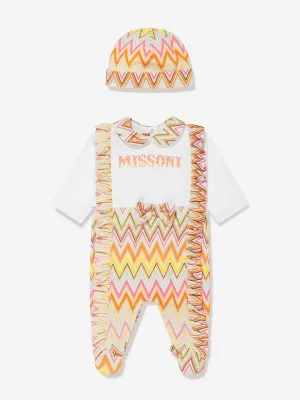 Missoni Baby Mädchen Zickzack Babygrow Geschenkset in Mehrfarbig
