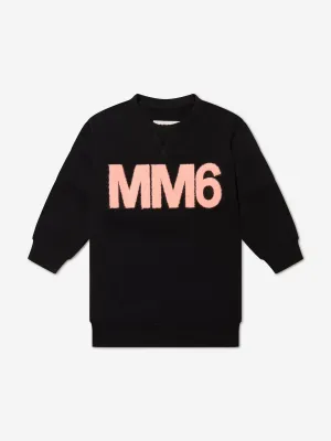 MM6 Maison Margiela Mädchen Logo Strickkleid