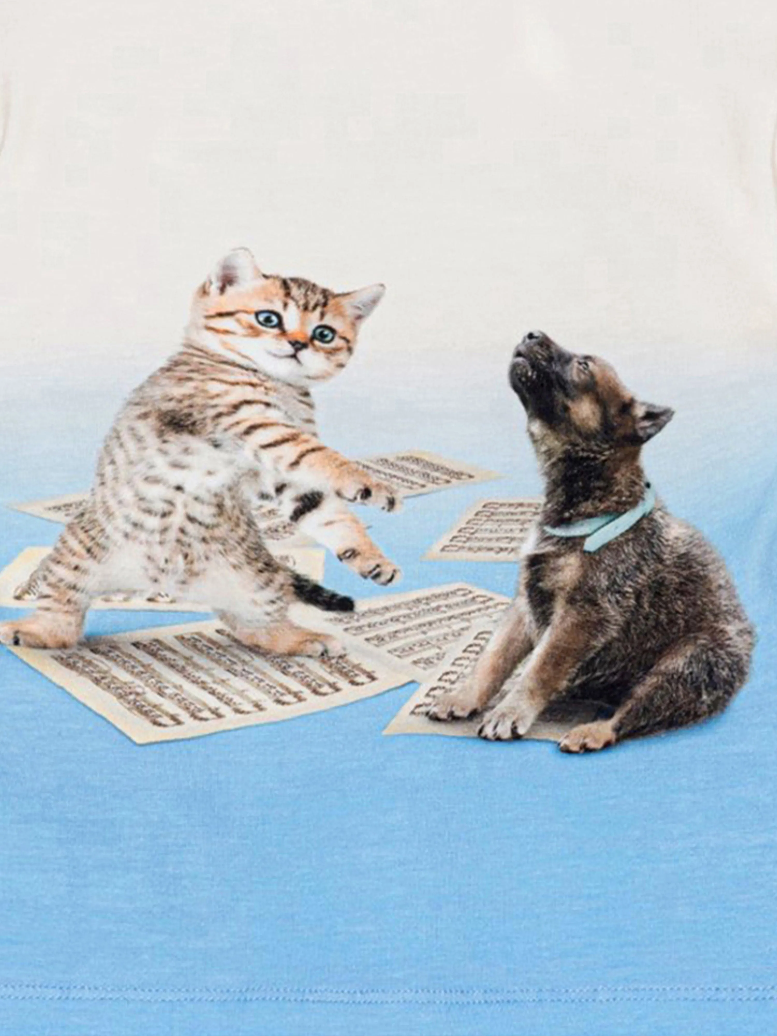 Molo Baby Tierprint T-Shirt in Weiß