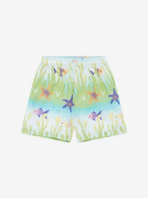 Molo Baby Jungen Unterwasser-Shorts in Grün