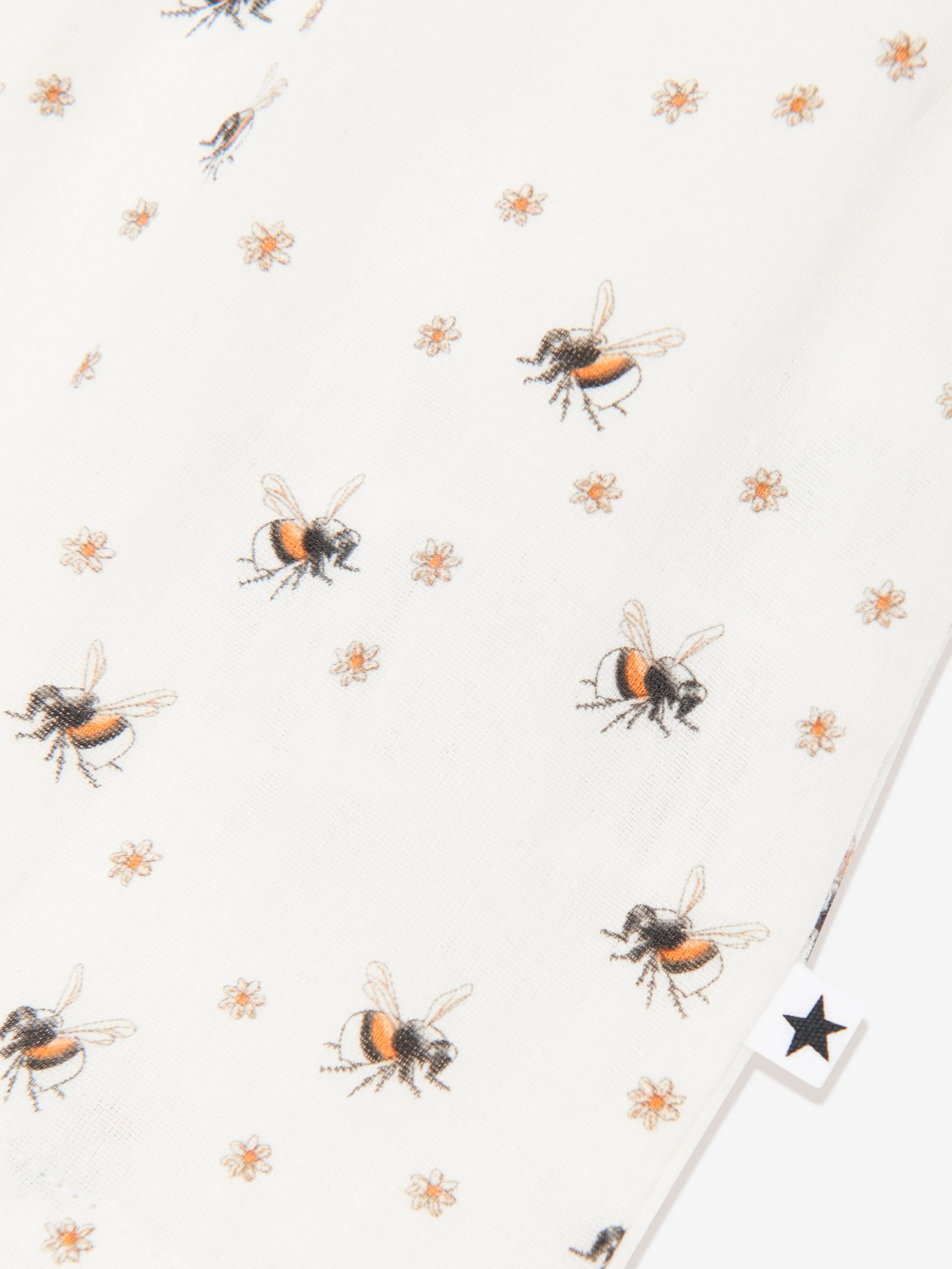 Molo Baby Mädchen Bienenprint Kleid in Weiß