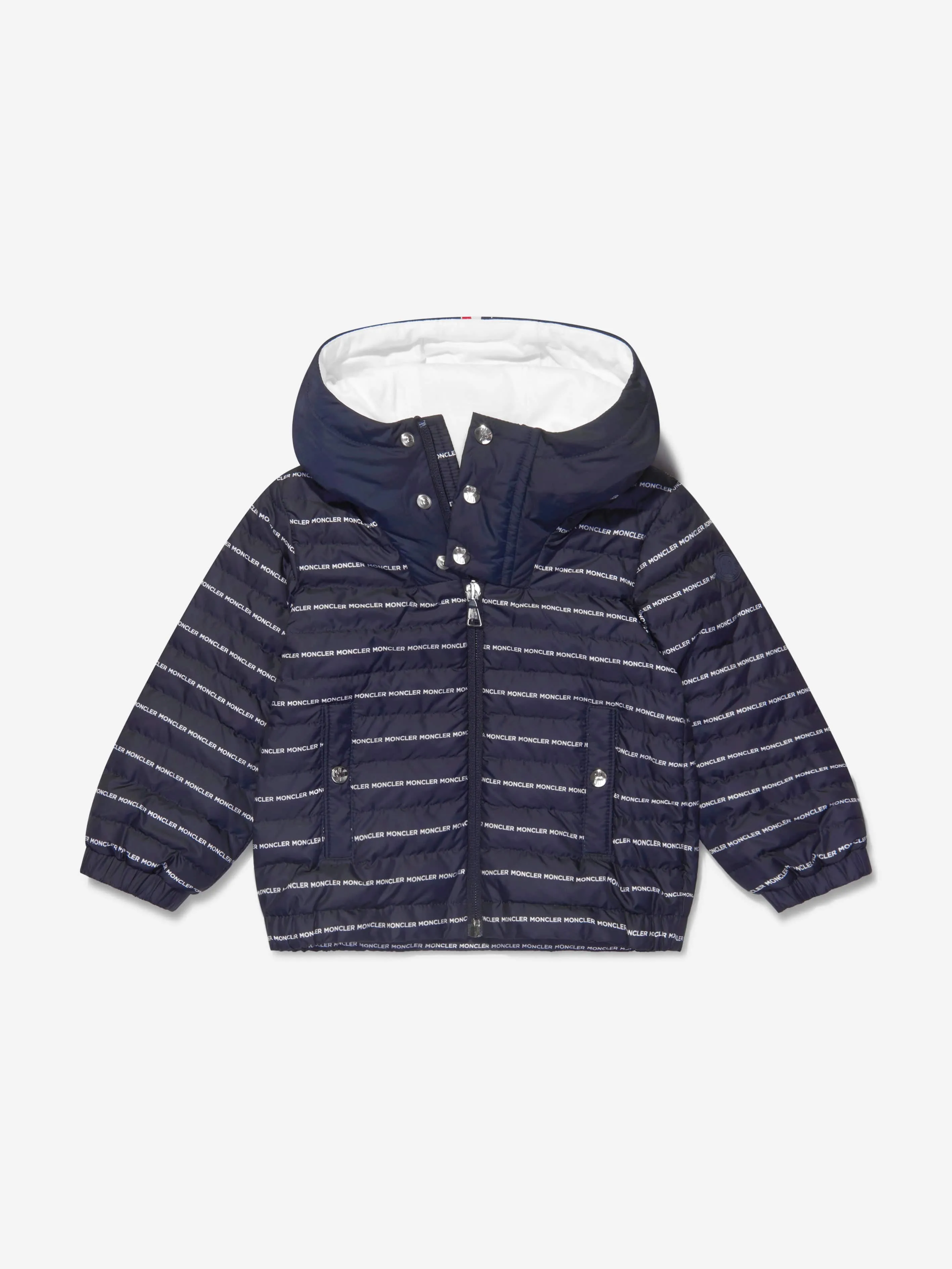 Moncler Enfant Baby Jungen Daunengefütterte Jacke mit Logo-Print Bergo