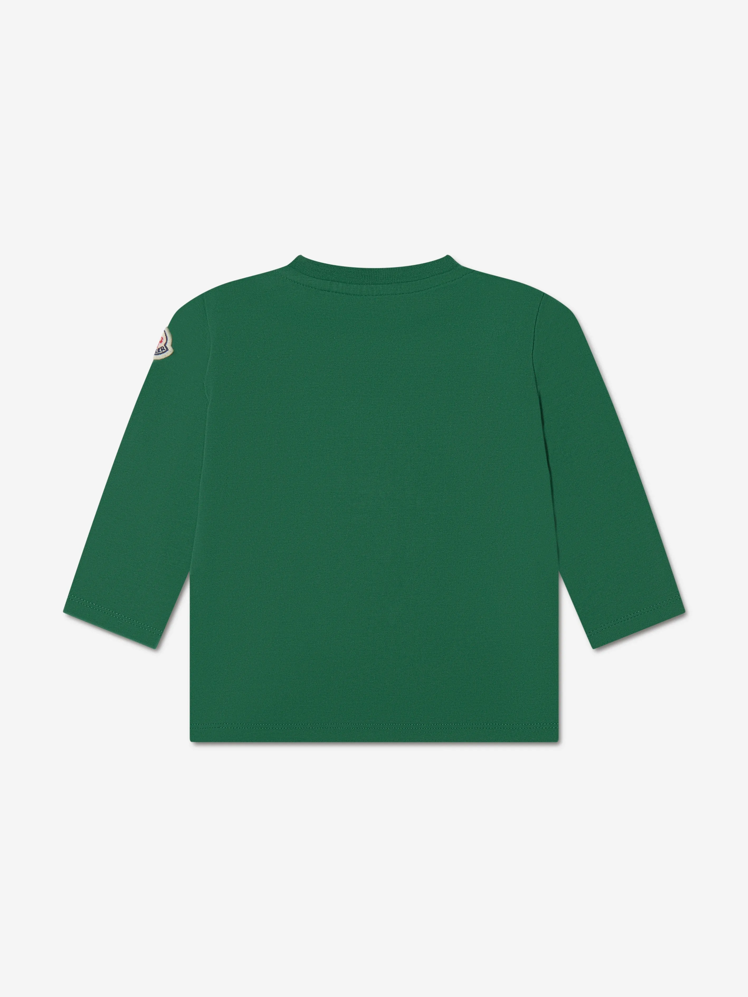 Moncler Enfant Baby Jungen Grafik Logo Langarm T-Shirt