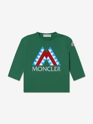 Moncler Enfant Baby Jungen Grafik Logo Langarm T-Shirt