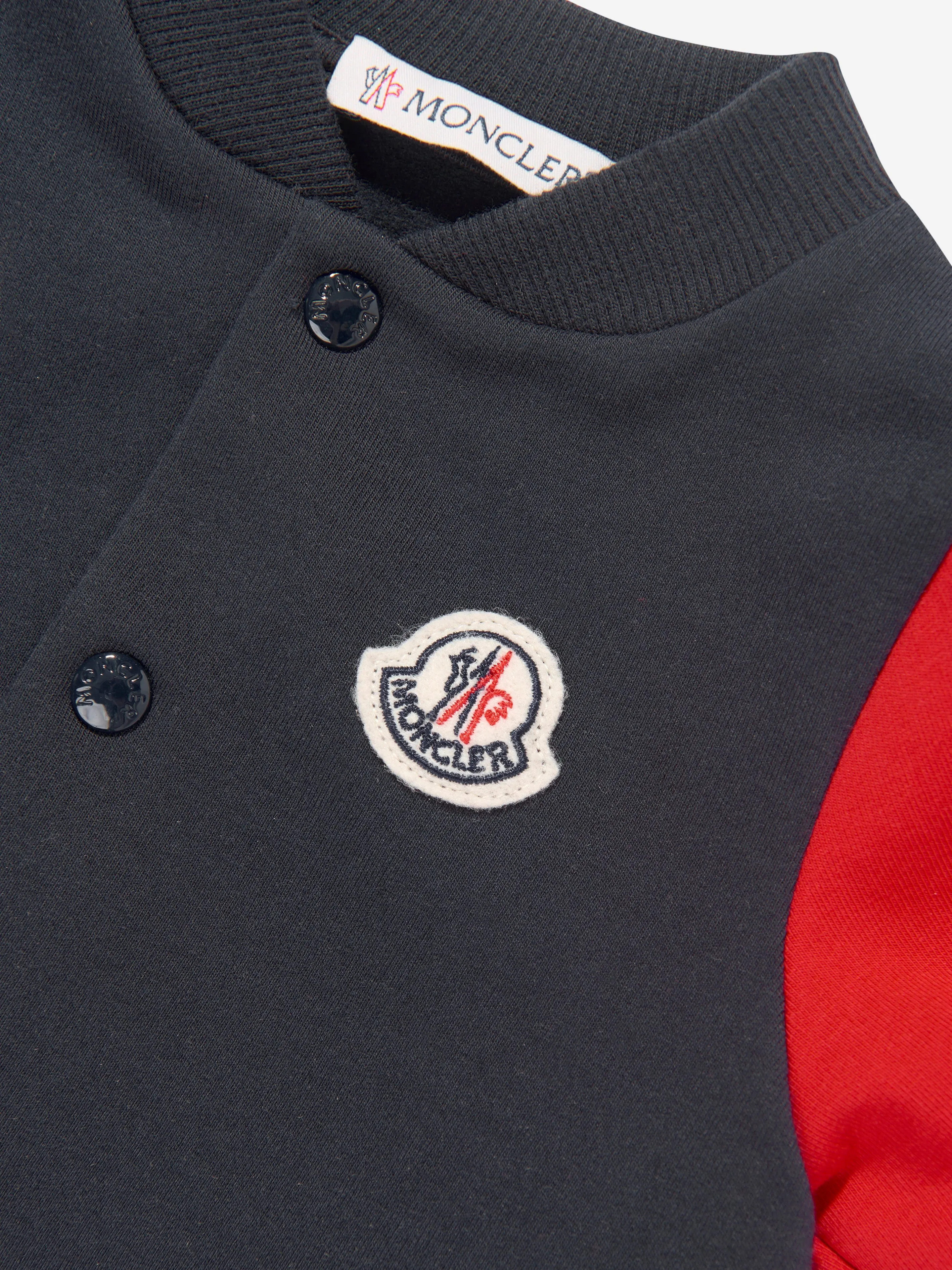Moncler Enfant Baby Boys Logo-Strampler in Marineblau