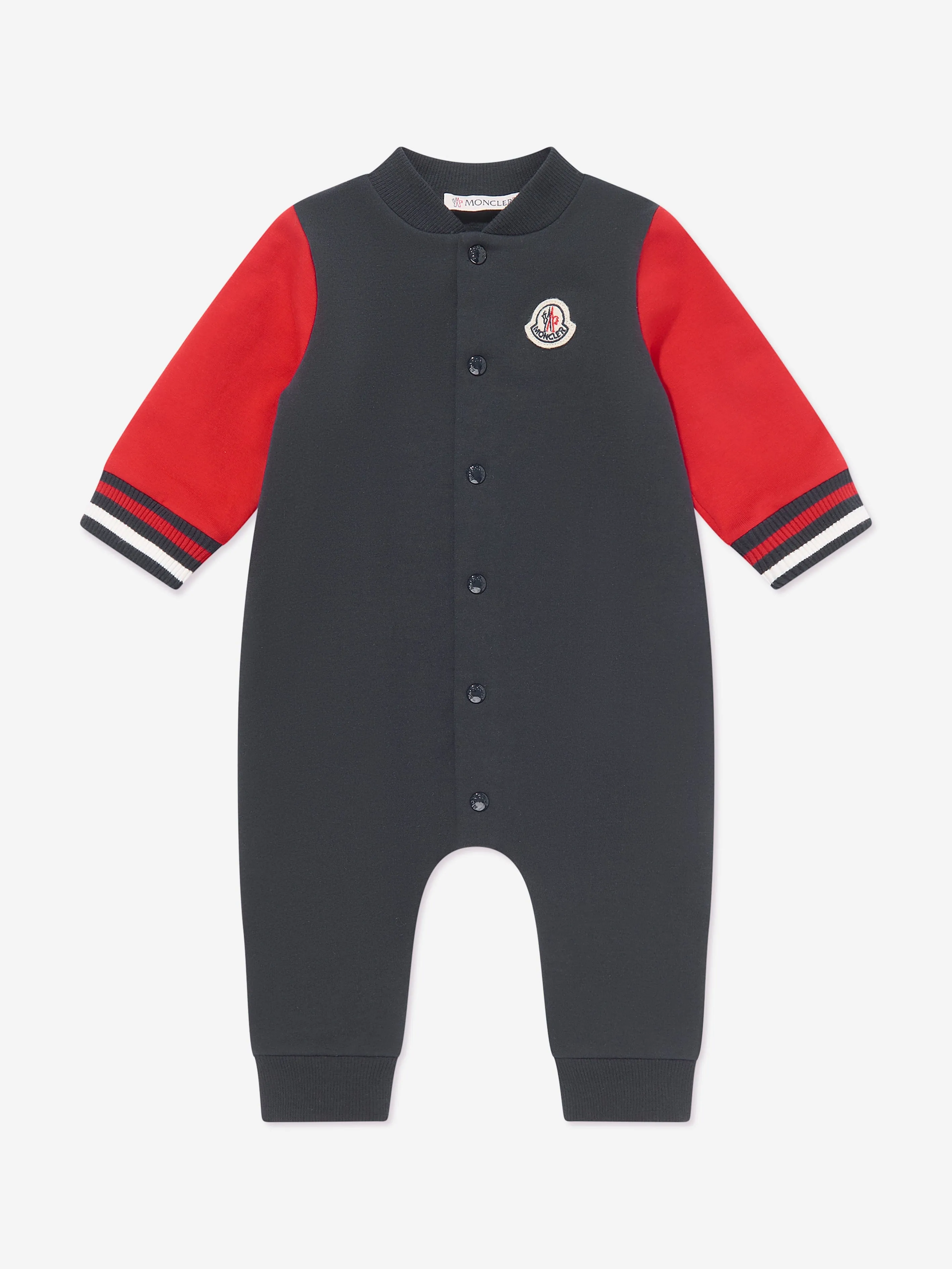 Moncler Enfant Baby Boys Logo-Strampler in Marineblau