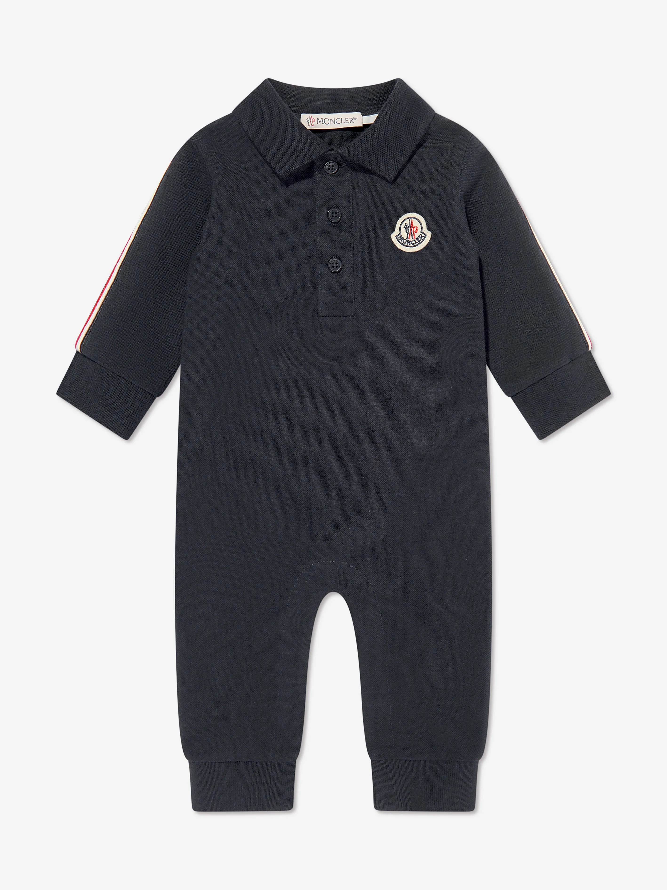 Moncler Enfant Baby Boys Logo-Strampler in Marineblau