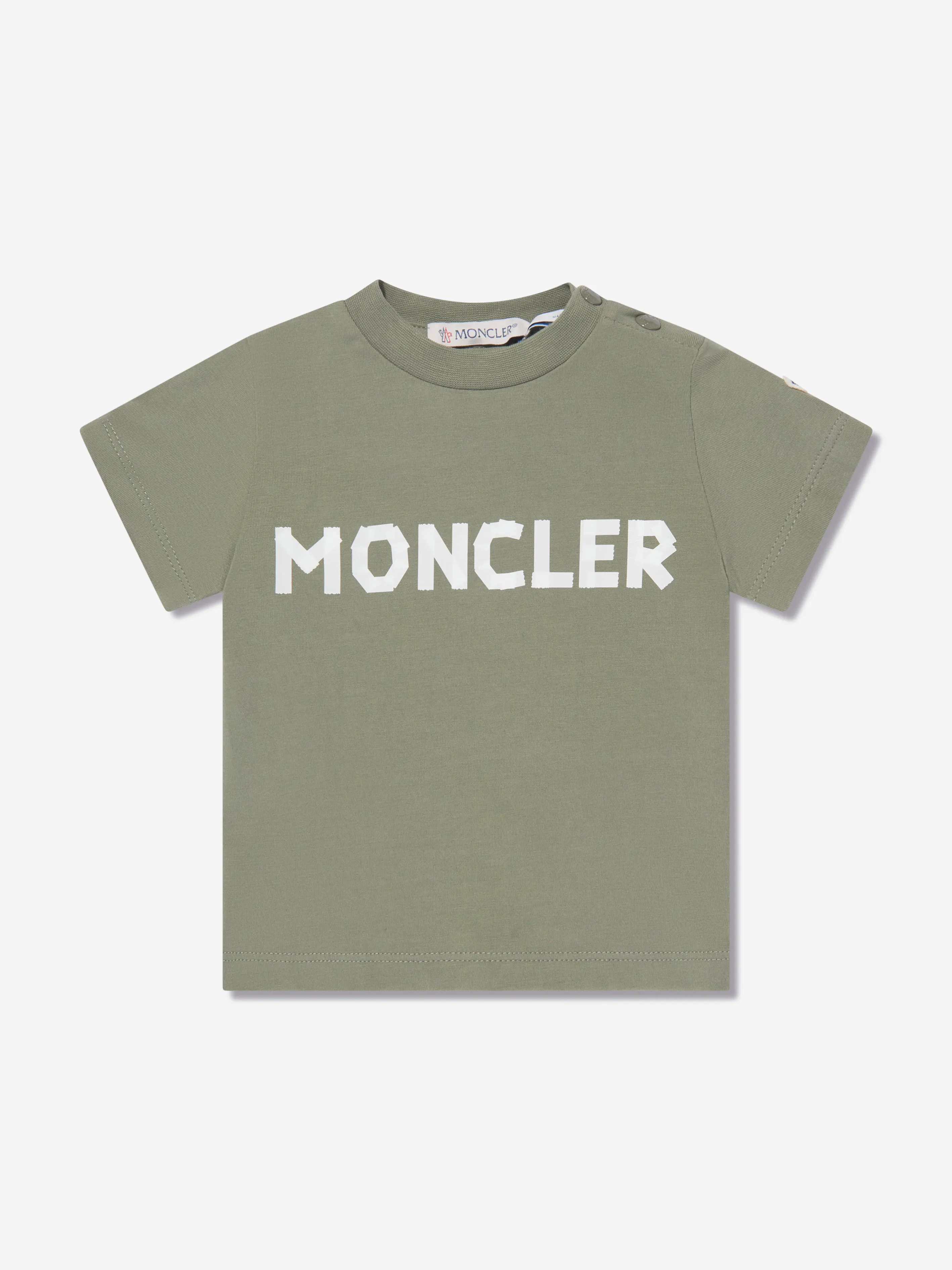 Moncler Enfant Baby Boys Logo T-Shirt in Grün