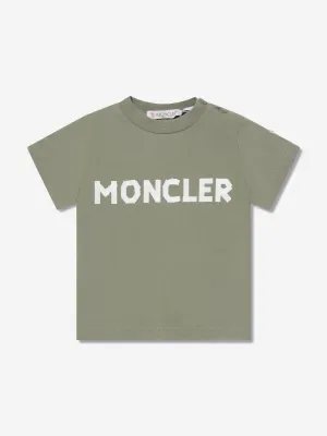 Moncler Enfant Baby Boys Logo T-Shirt in Grün