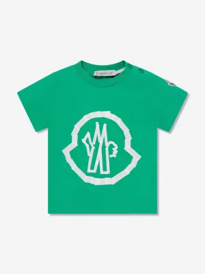 Moncler Enfant Baby Boys Logo T-Shirt in Grün