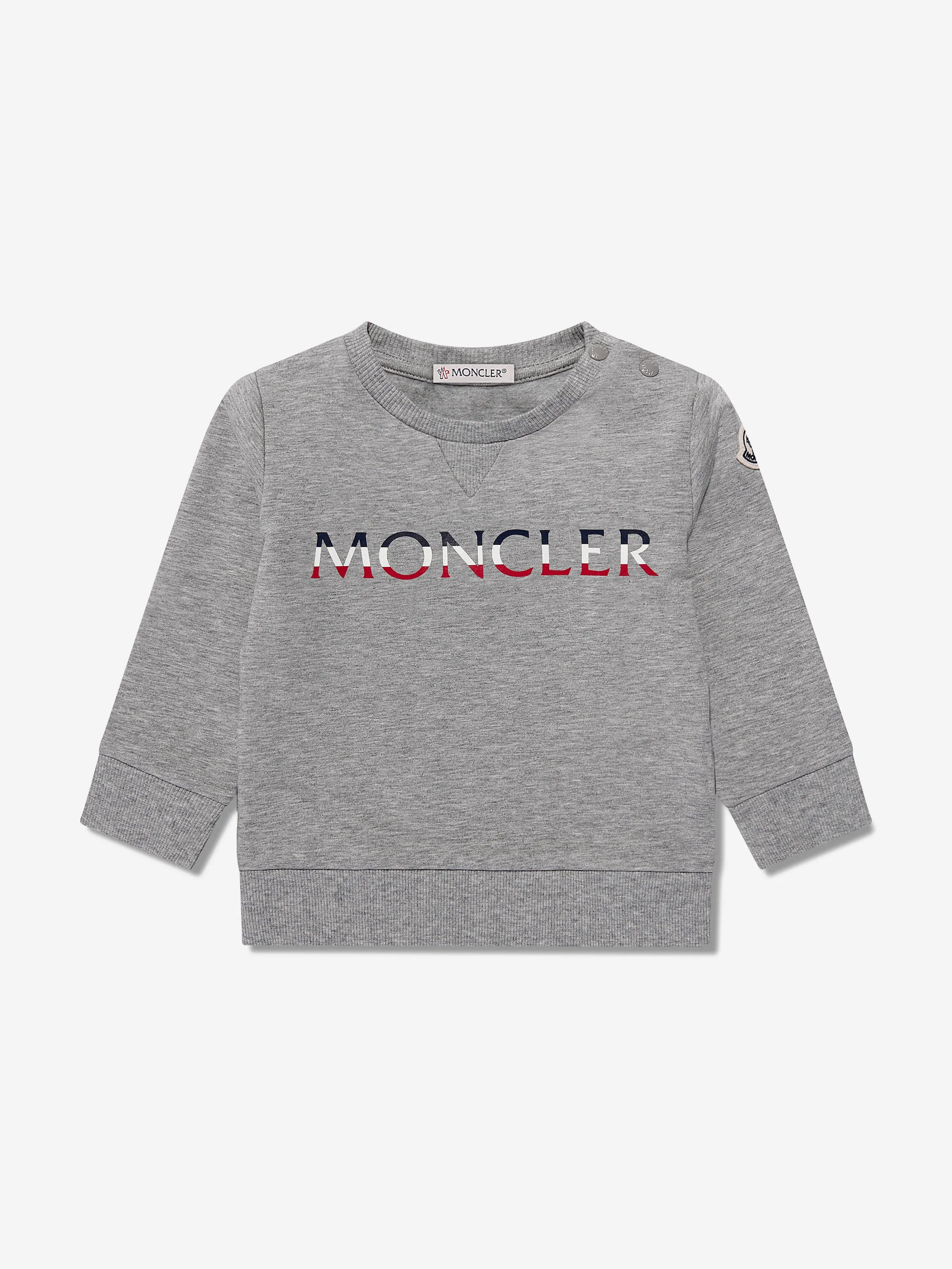 Moncler Enfant Baby Jungen Logo Tracksuit Grau