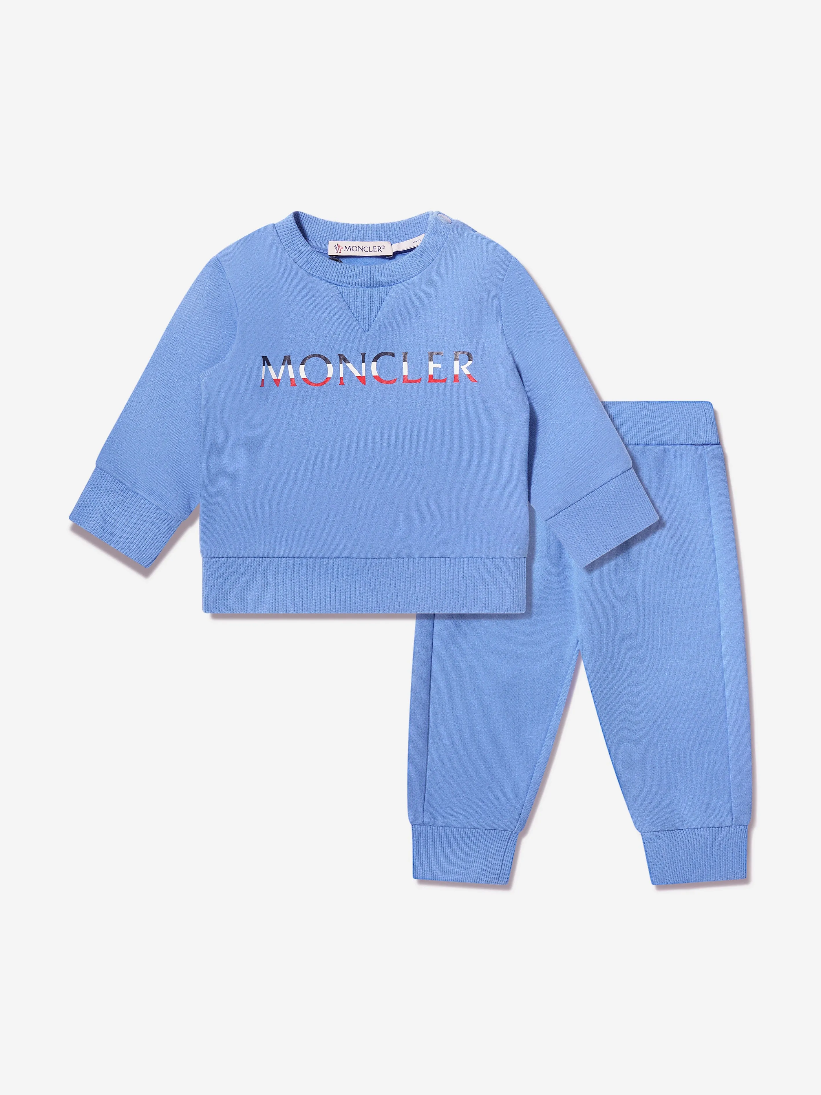 Moncler Enfant Baby Boys Logo-Trainingsanzug in Blau