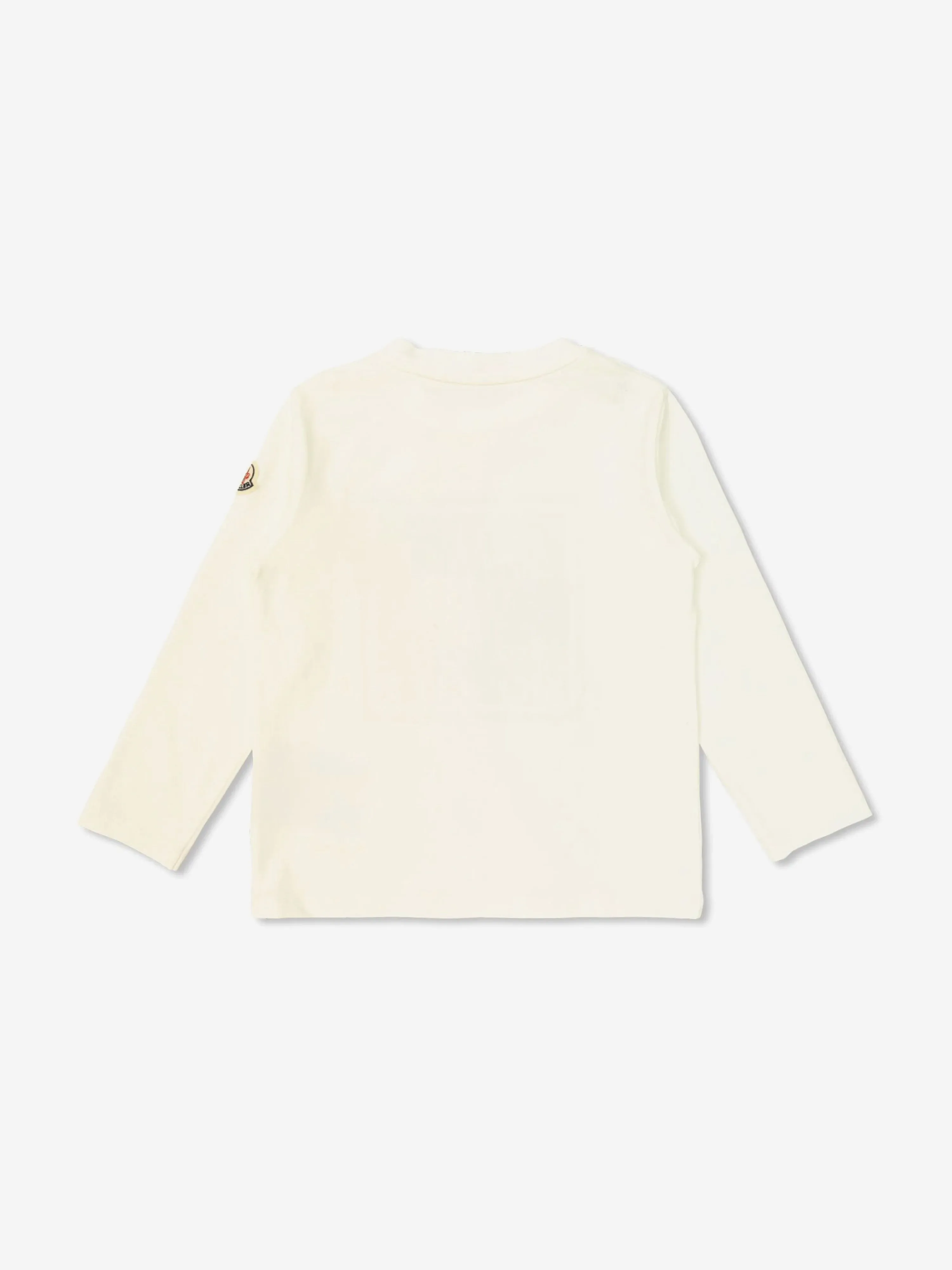 Moncler Enfant Baby Jungen Langarm T-Shirt in Weiß