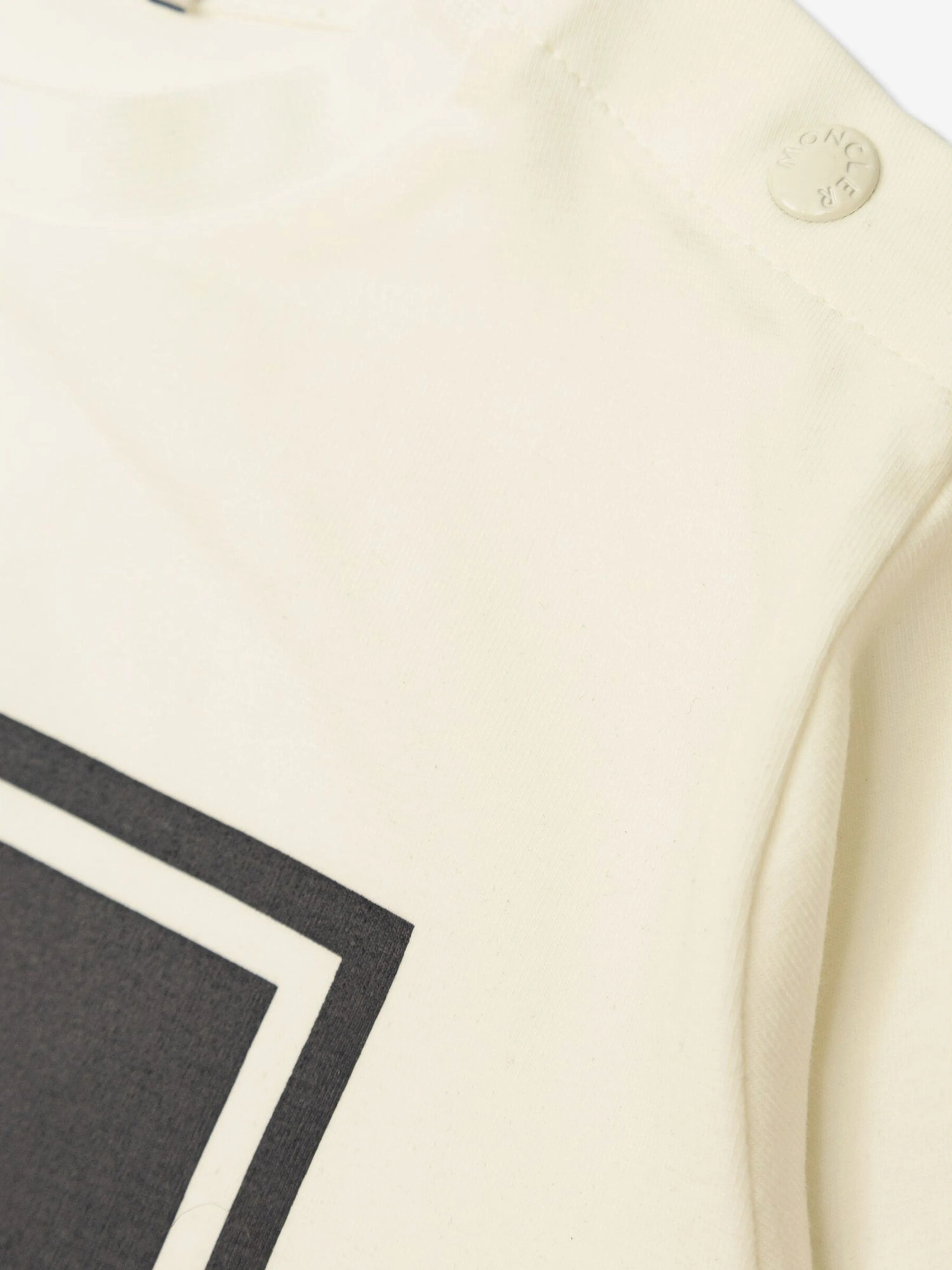 Moncler Enfant Baby Jungen Langarm T-Shirt in Weiß