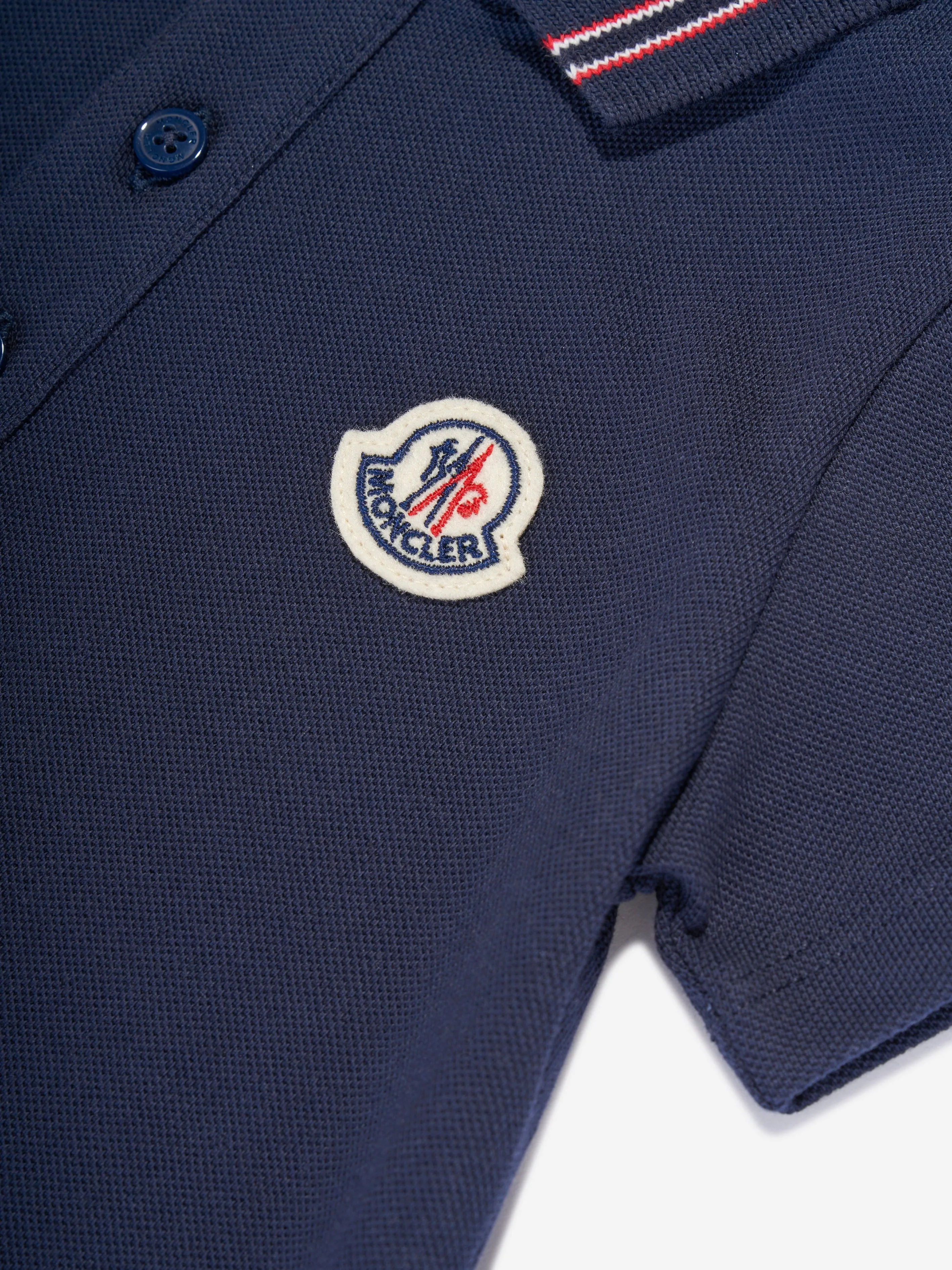 Moncler Enfant Baby Boys Polo-Overall in Marineblau