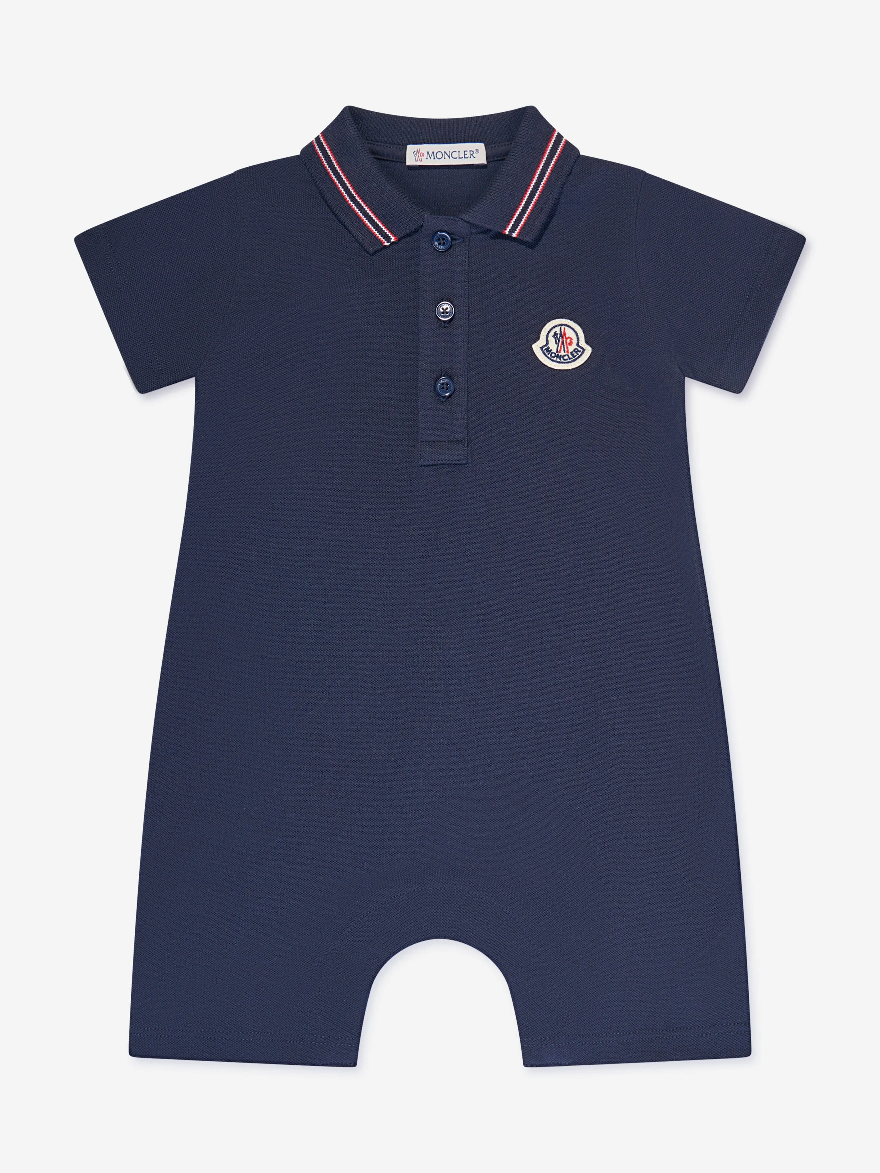 Moncler Enfant Baby Boys Polo-Overall in Marineblau