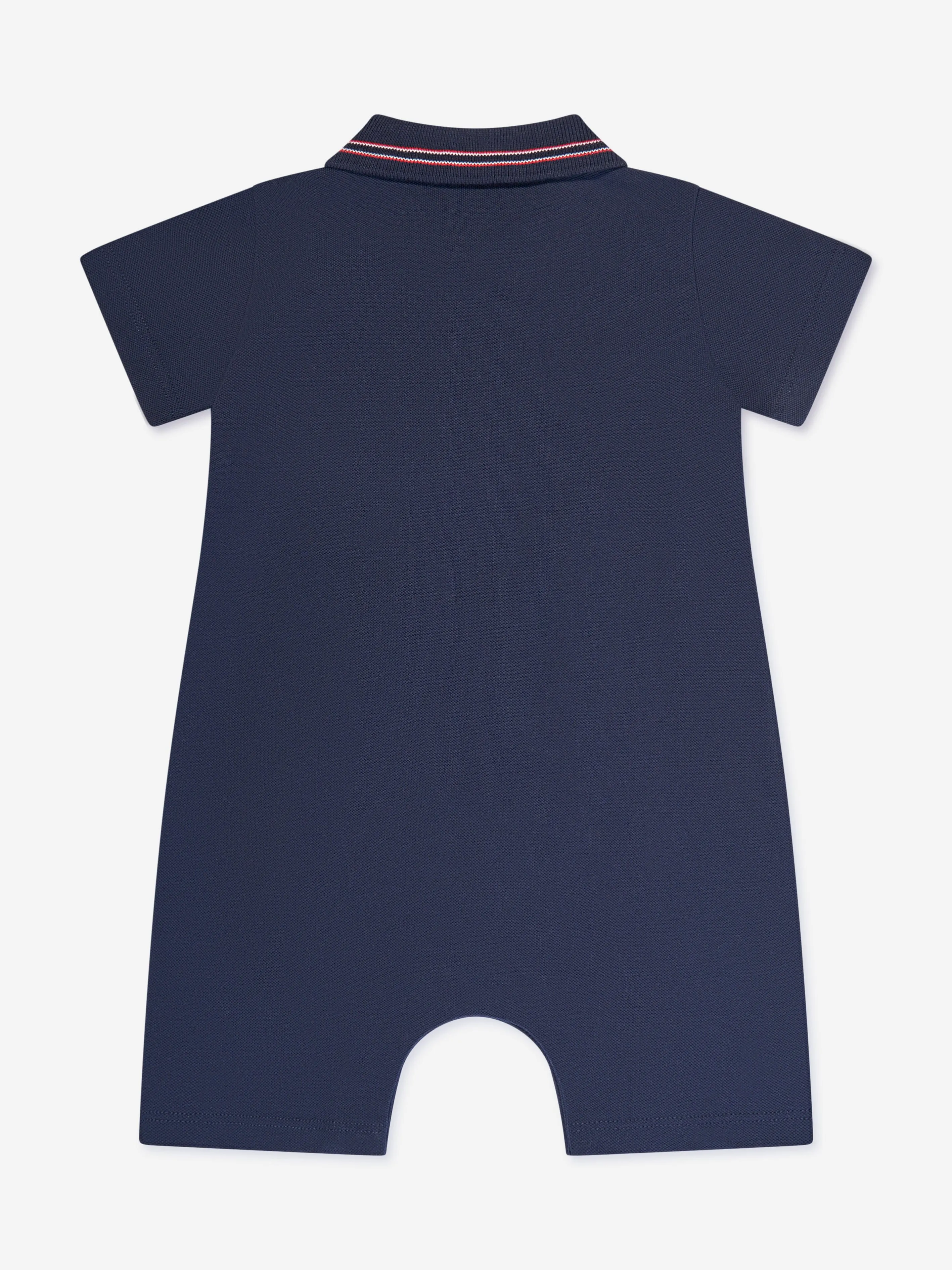 Moncler Enfant Baby Boys Polo-Overall in Marineblau