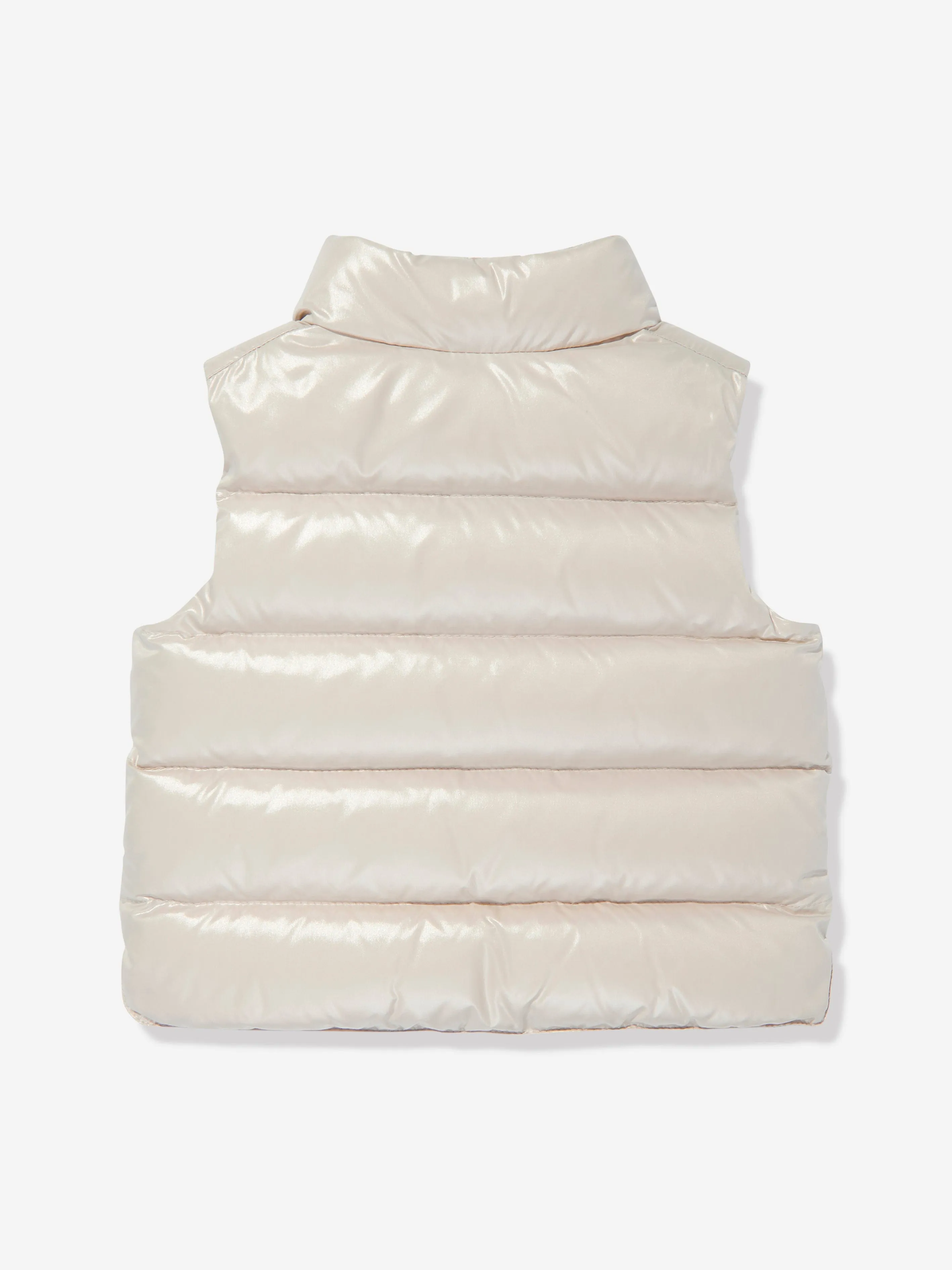 Moncler Enfant Baby Daunengefütterte Bernard Weste in Elfenbein