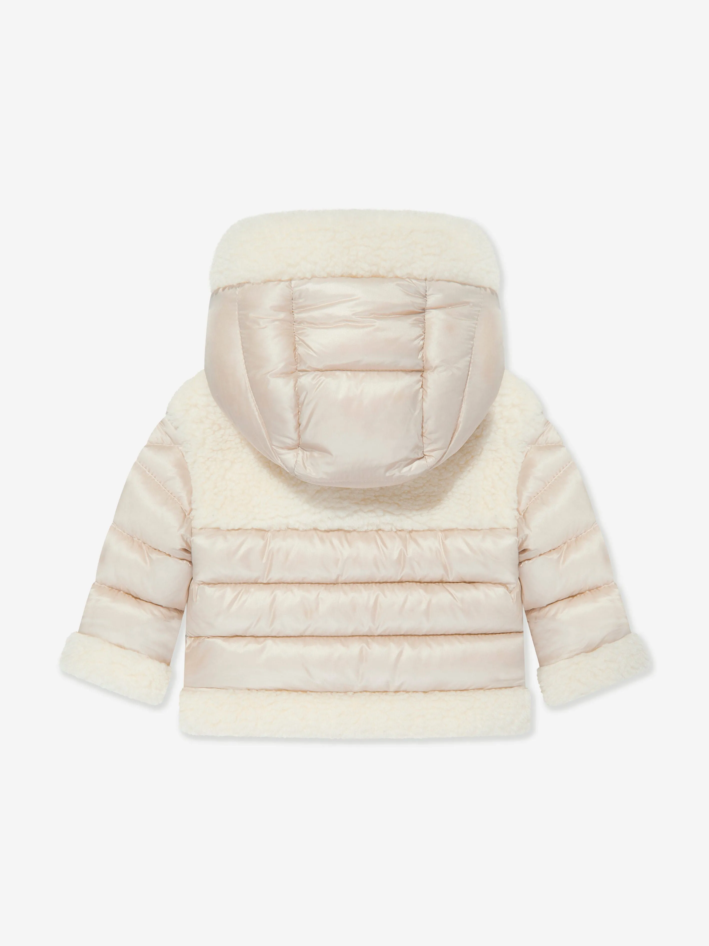 Moncler Enfant Baby Daunengefütterte Dofi Jacke in Elfenbein